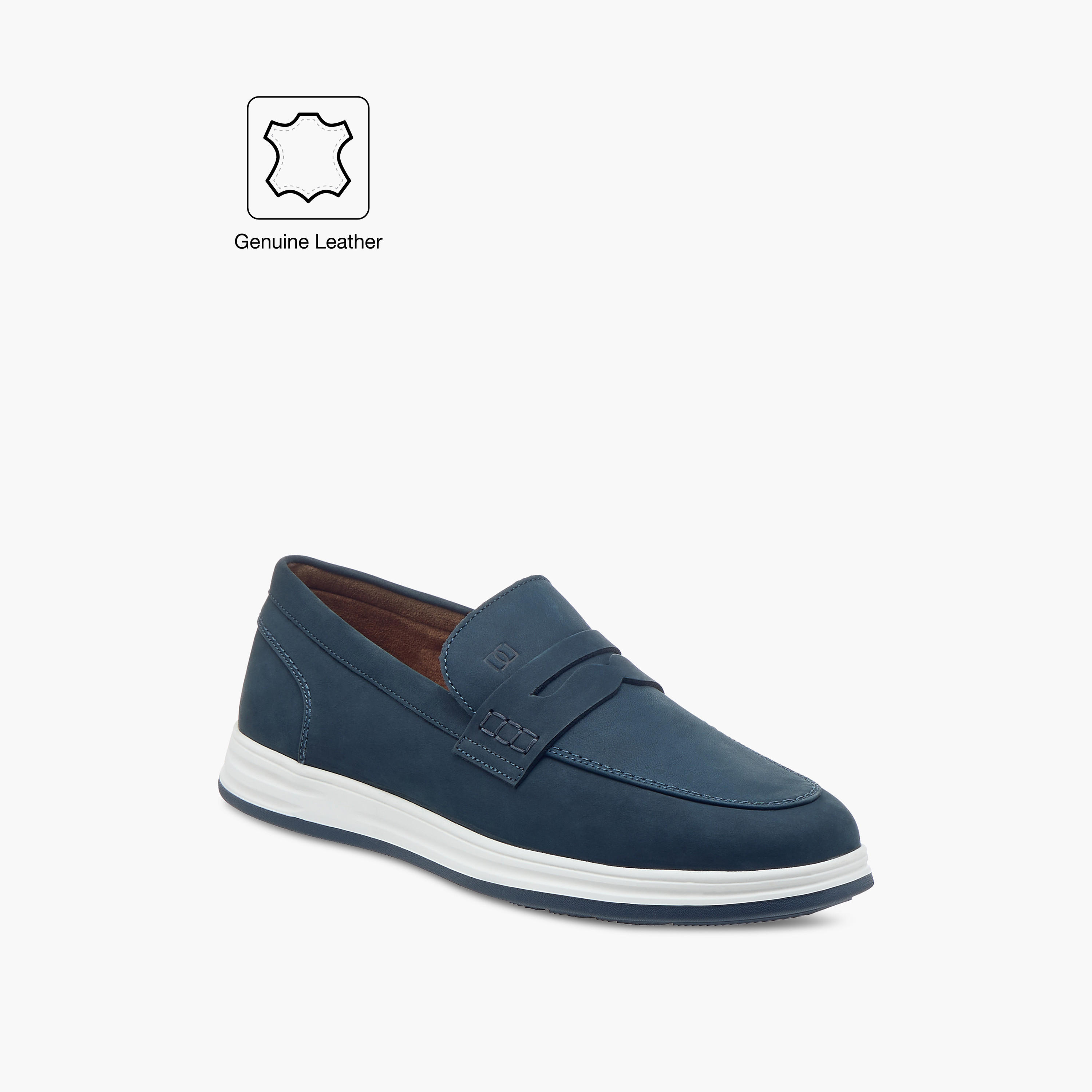 Duchini Men's Leather Cutout Detail Slip-On Loafers-men-shoes-loafersandmoccasins-image-2