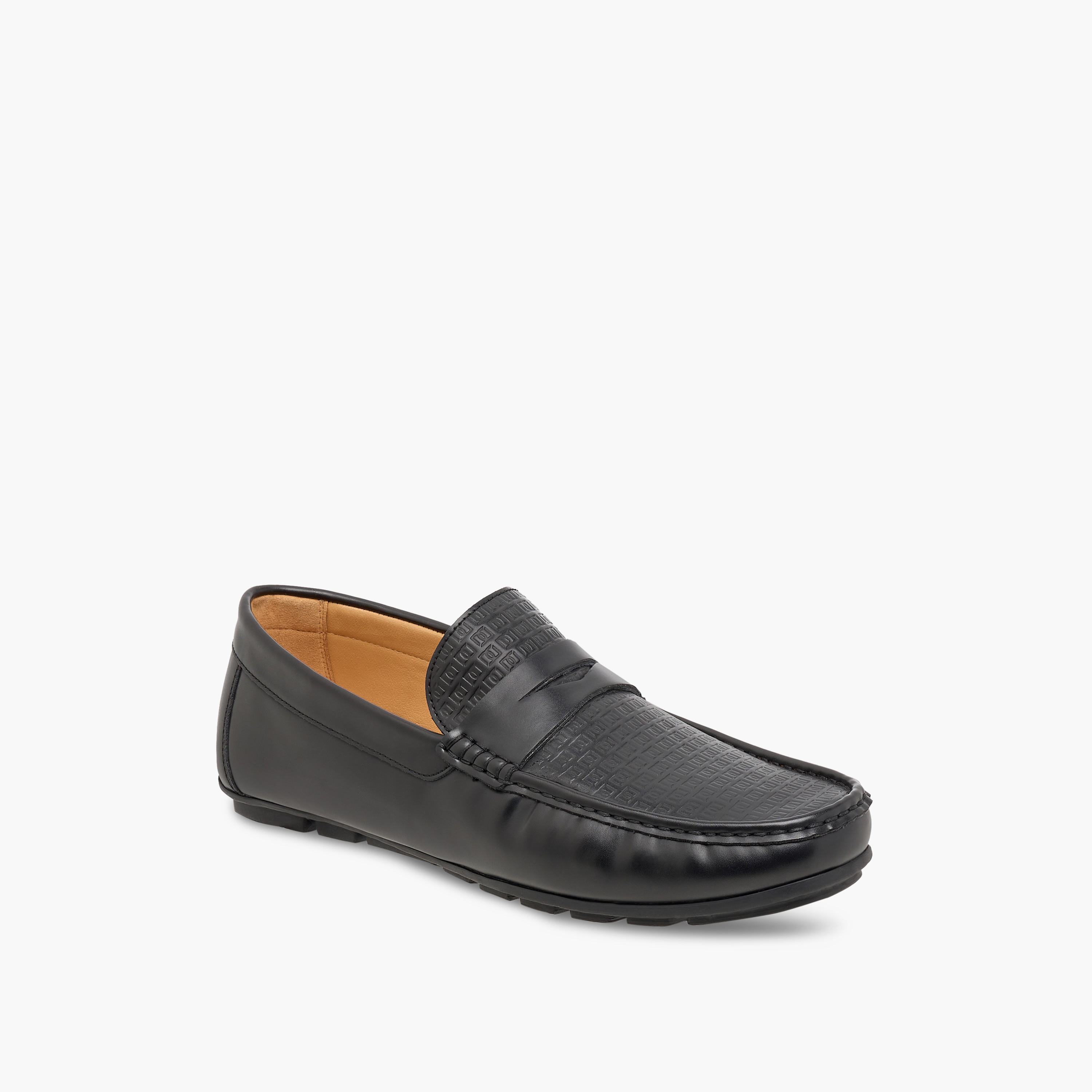 Duchini Men's Logo Embossed Slip-On Moccasins-men-shoes-formalshoes-image-3