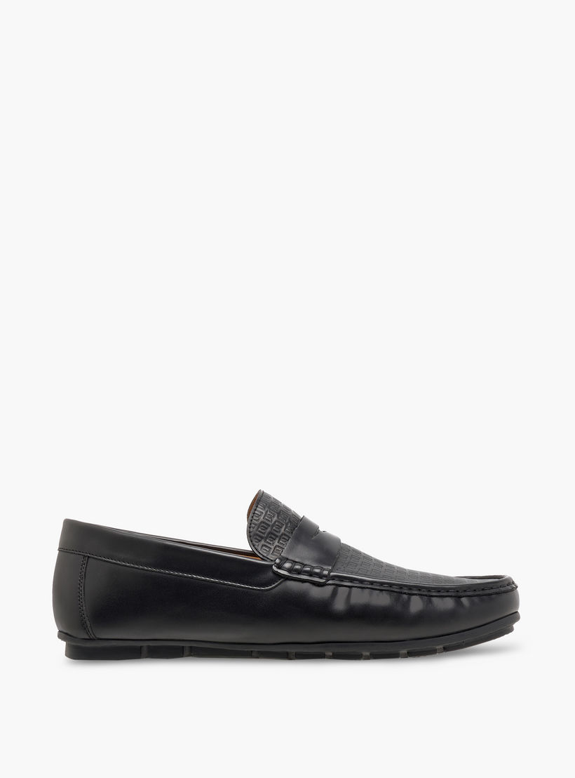 Duchini Men's Logo Embossed Slip-On Moccasins-men-shoes-formalshoes-image-4
