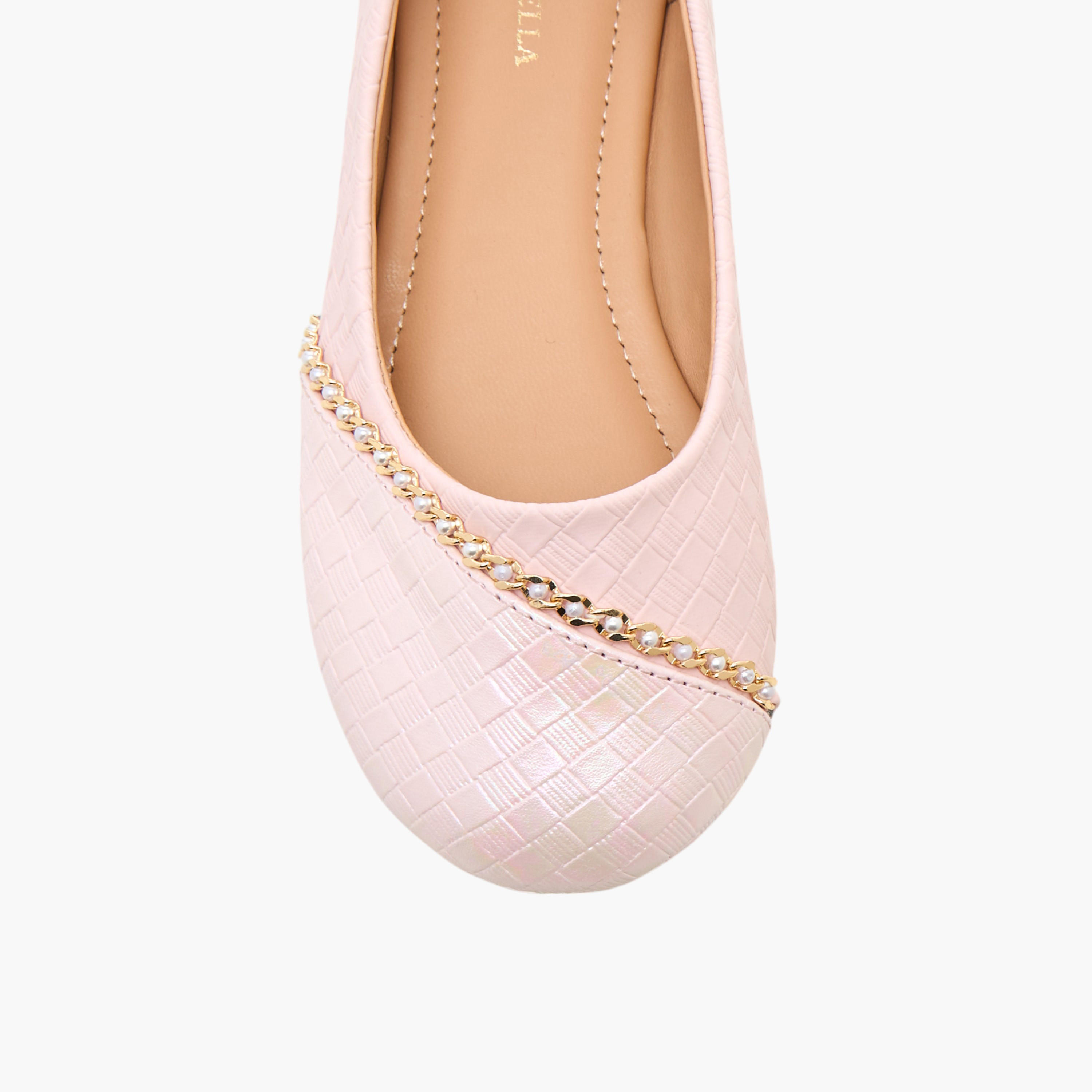 Flora Bella Embellished Slip-On Ballerina Shoes-girls-shoes-ballerinas-image-4