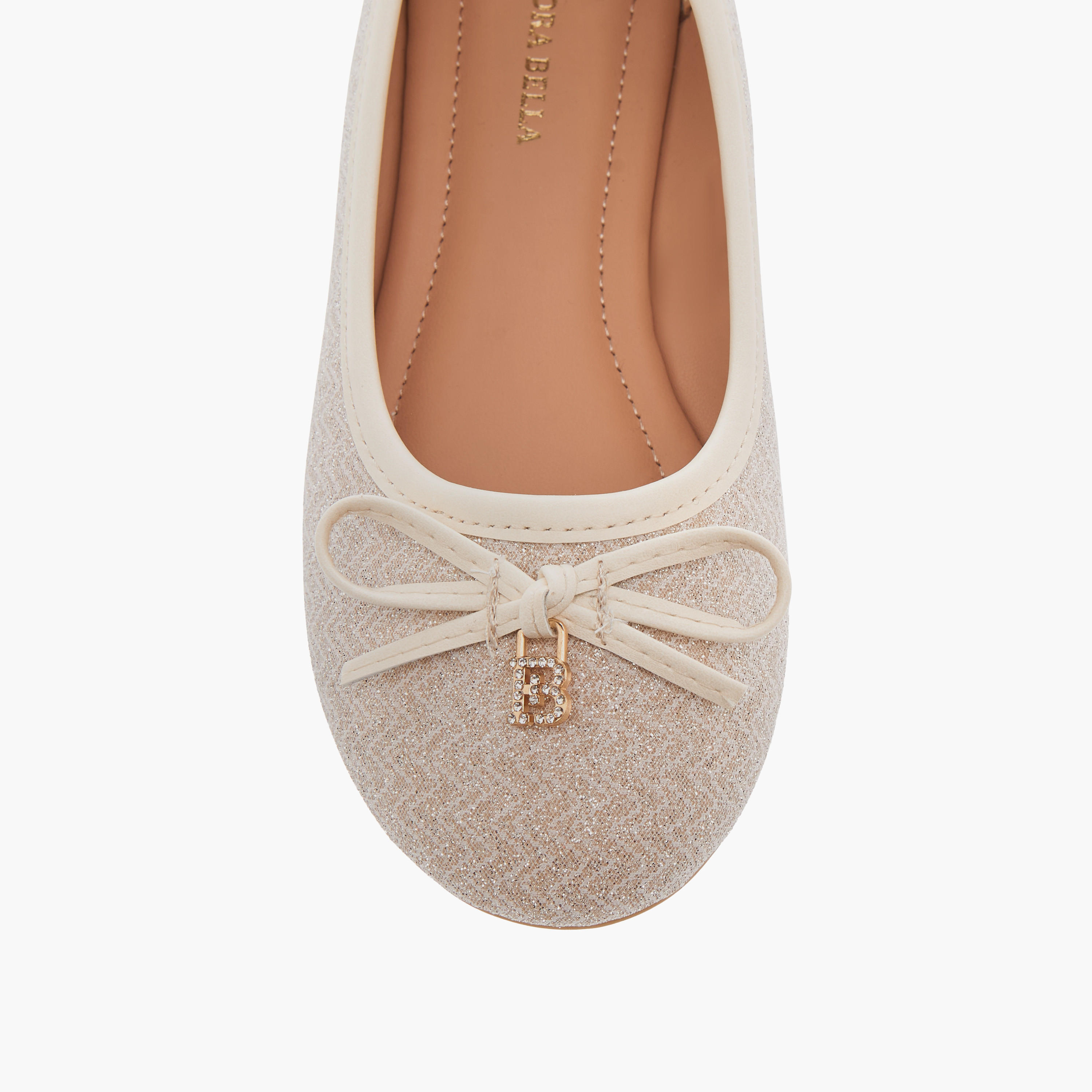 Flora Bella Bow Applique Slip-On Ballerina Shoes-girls-shoes-ballerinas-image-4