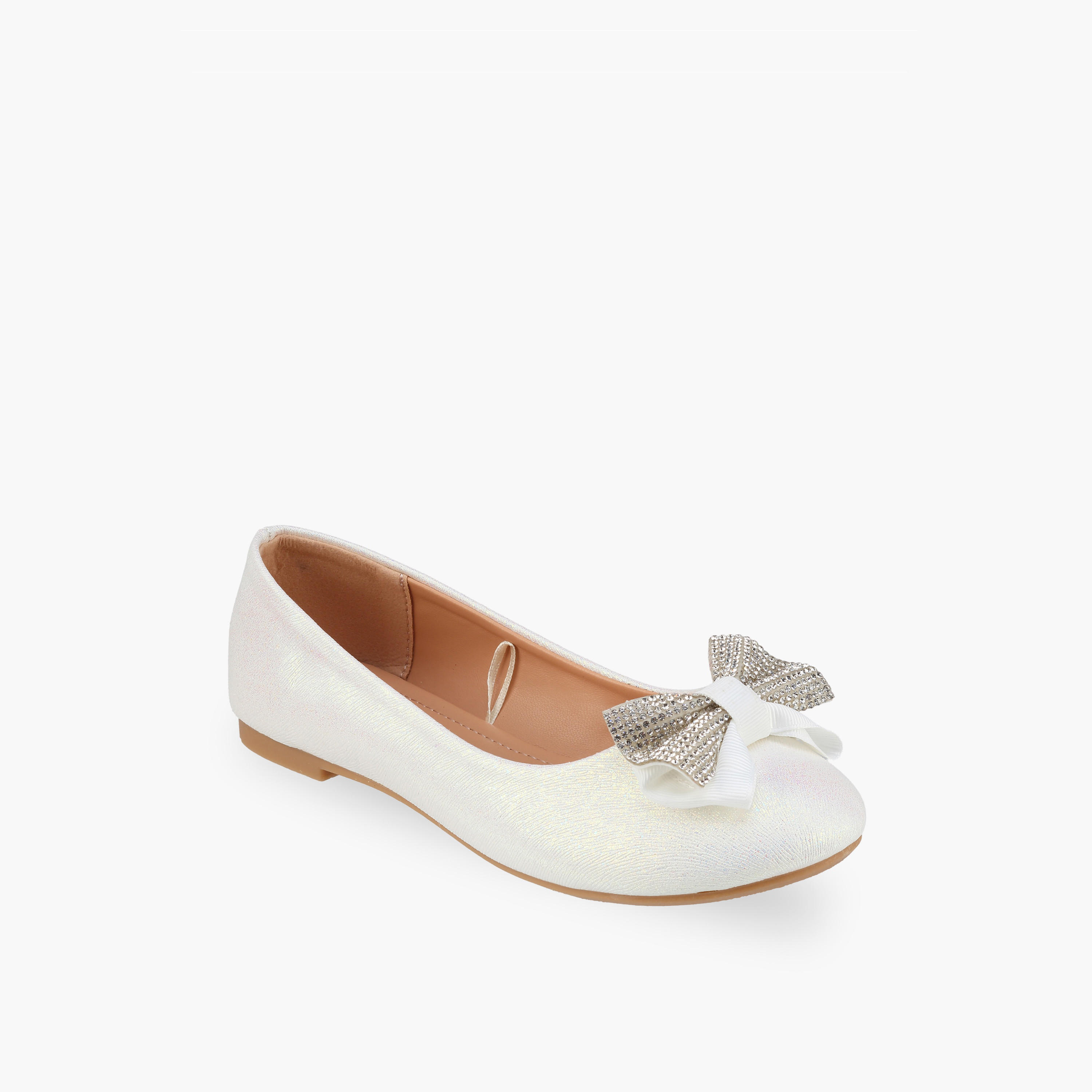 حذاء باليرينا مزين بفيونكة للبنات من فلورا بيلا-girls-shoes-ballerinas-image-2