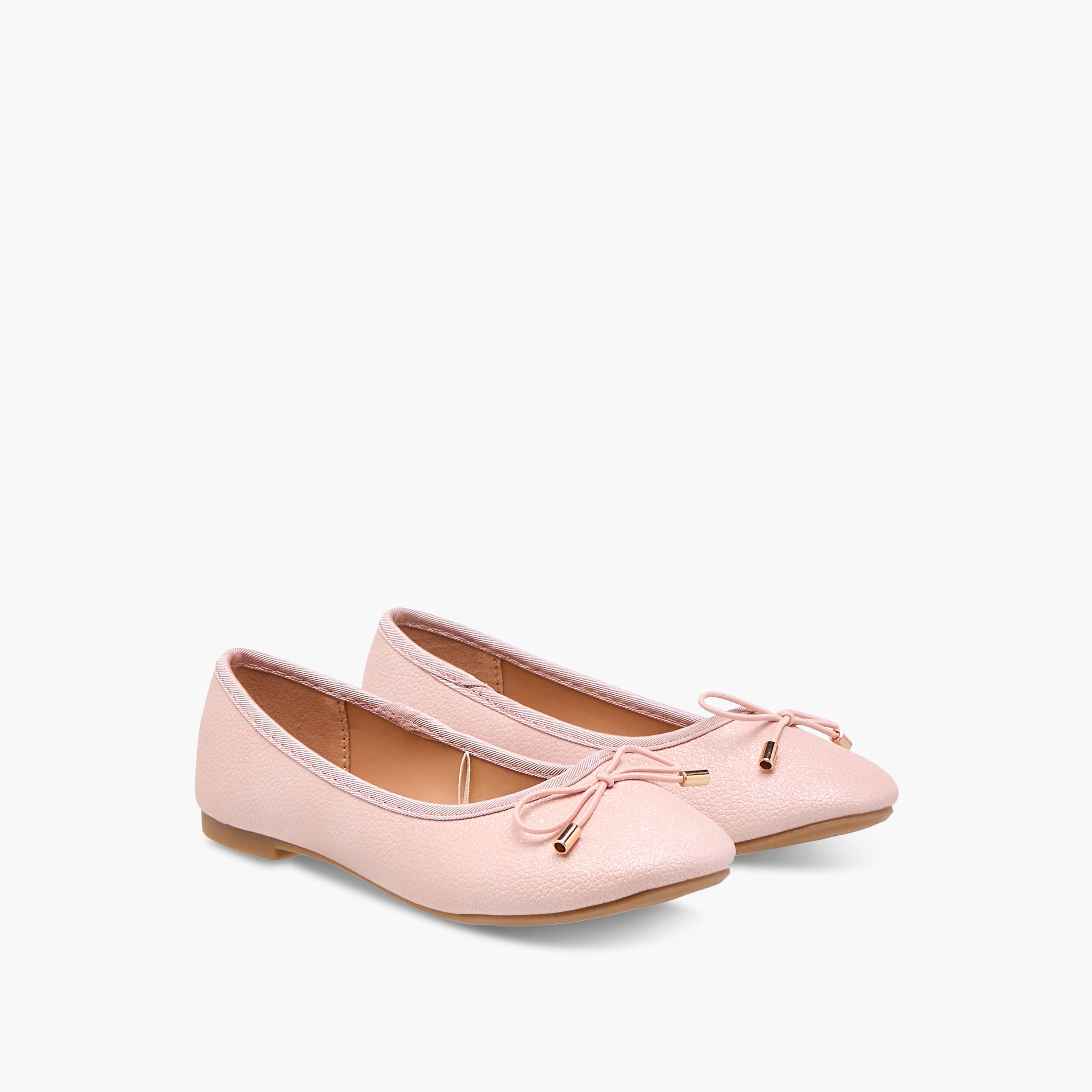 Flora Bella Bow Accent Slip-On Ballerina Shoes-girls-shoes-ballerinas-image-1