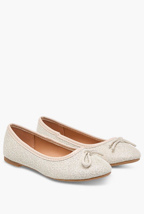 Flora Bella Bow Accent Slip-On Ballerina Shoes-girls-shoes-ballerinas-image-1