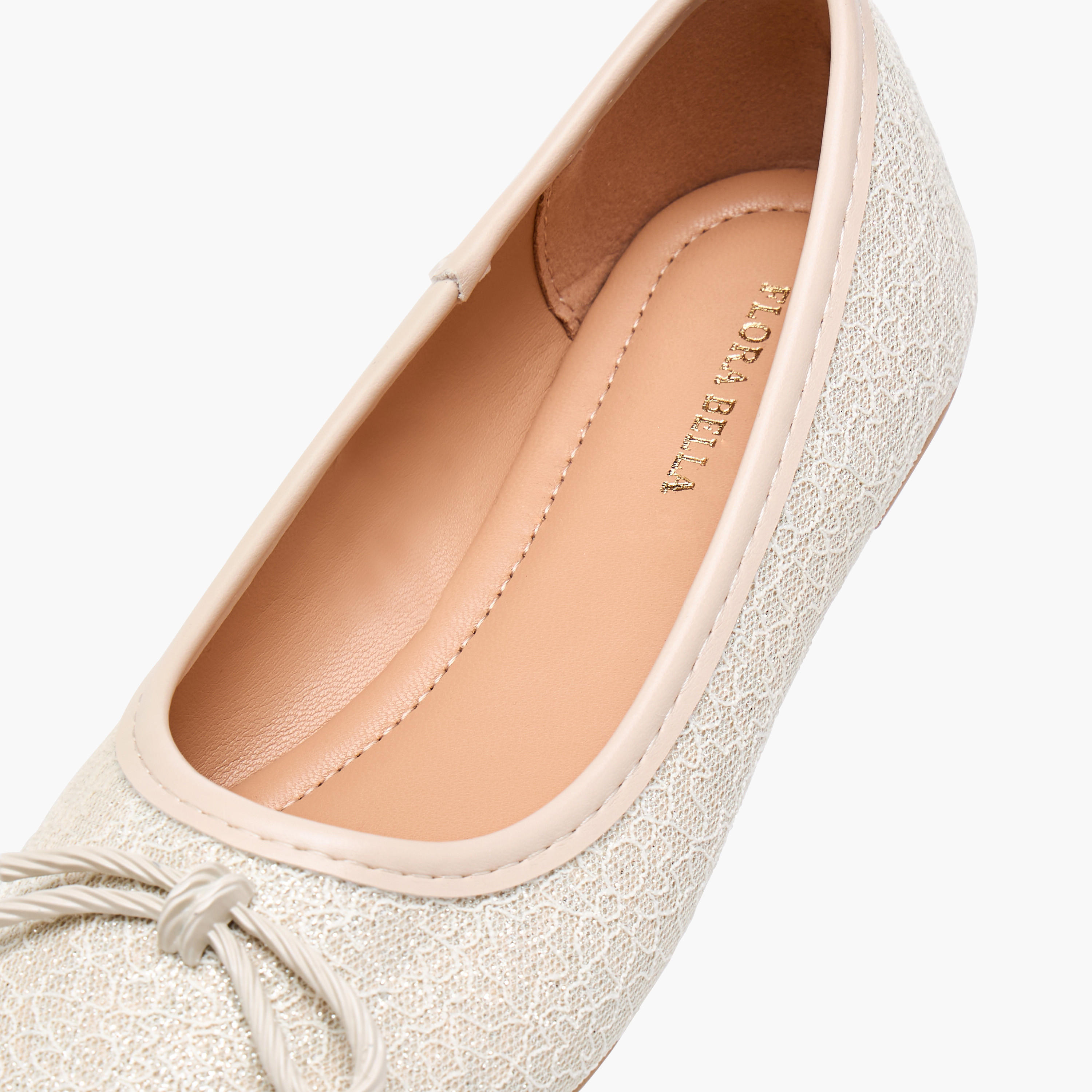Flora Bella Bow Accent Slip-On Ballerina Shoes-girls-shoes-ballerinas-image-6