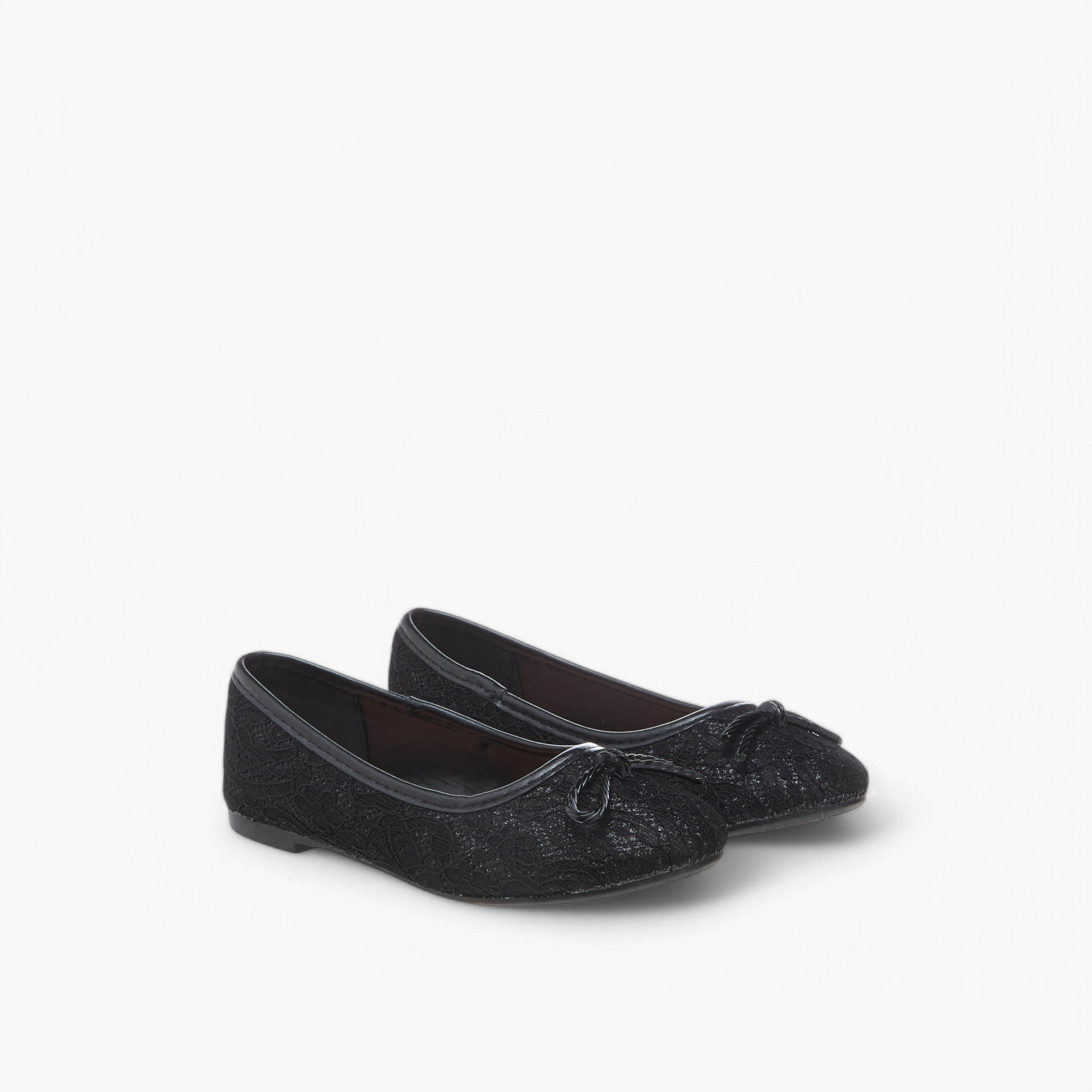 Flora Bella Bow Accent Slip-On Ballerina Shoes-girls-shoes-ballerinas-image-1