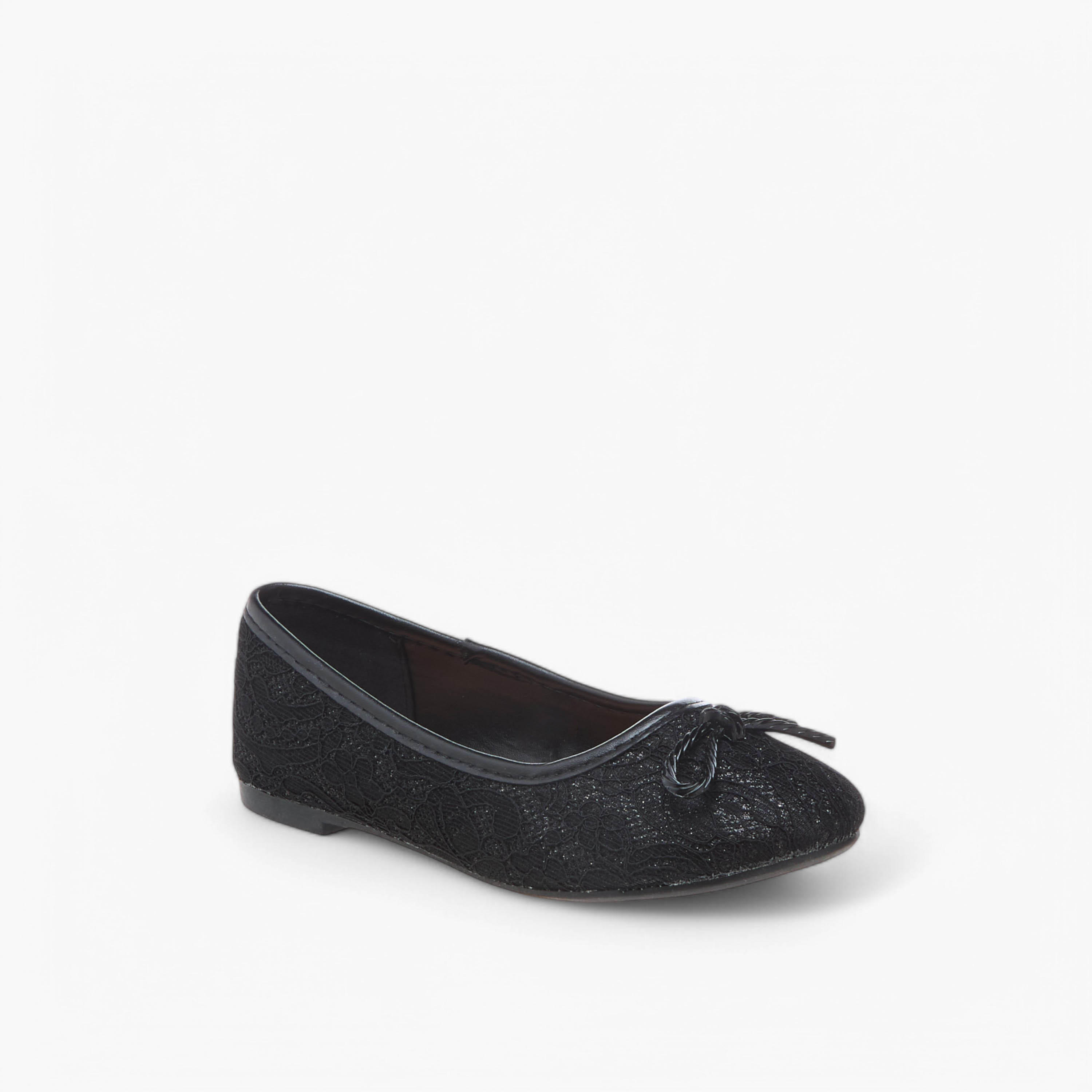 Flora Bella Bow Accent Slip-On Ballerina Shoes-girls-shoes-ballerinas-image-2