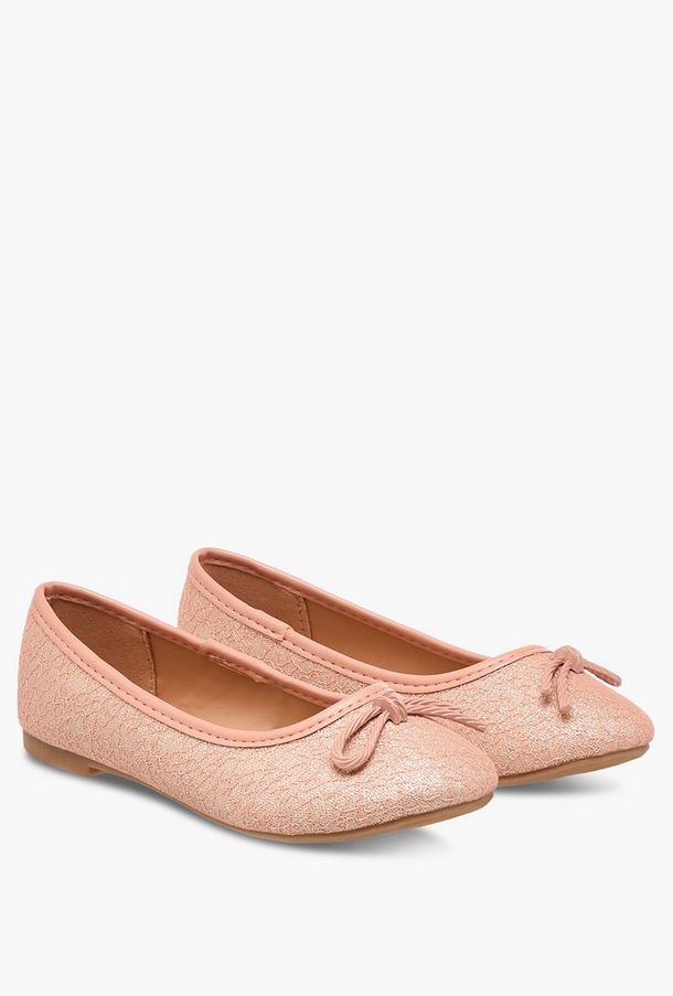 Flora Bella Bow Accent Slip-On Ballerina Shoes-girls-shoes-ballerinas-image-1