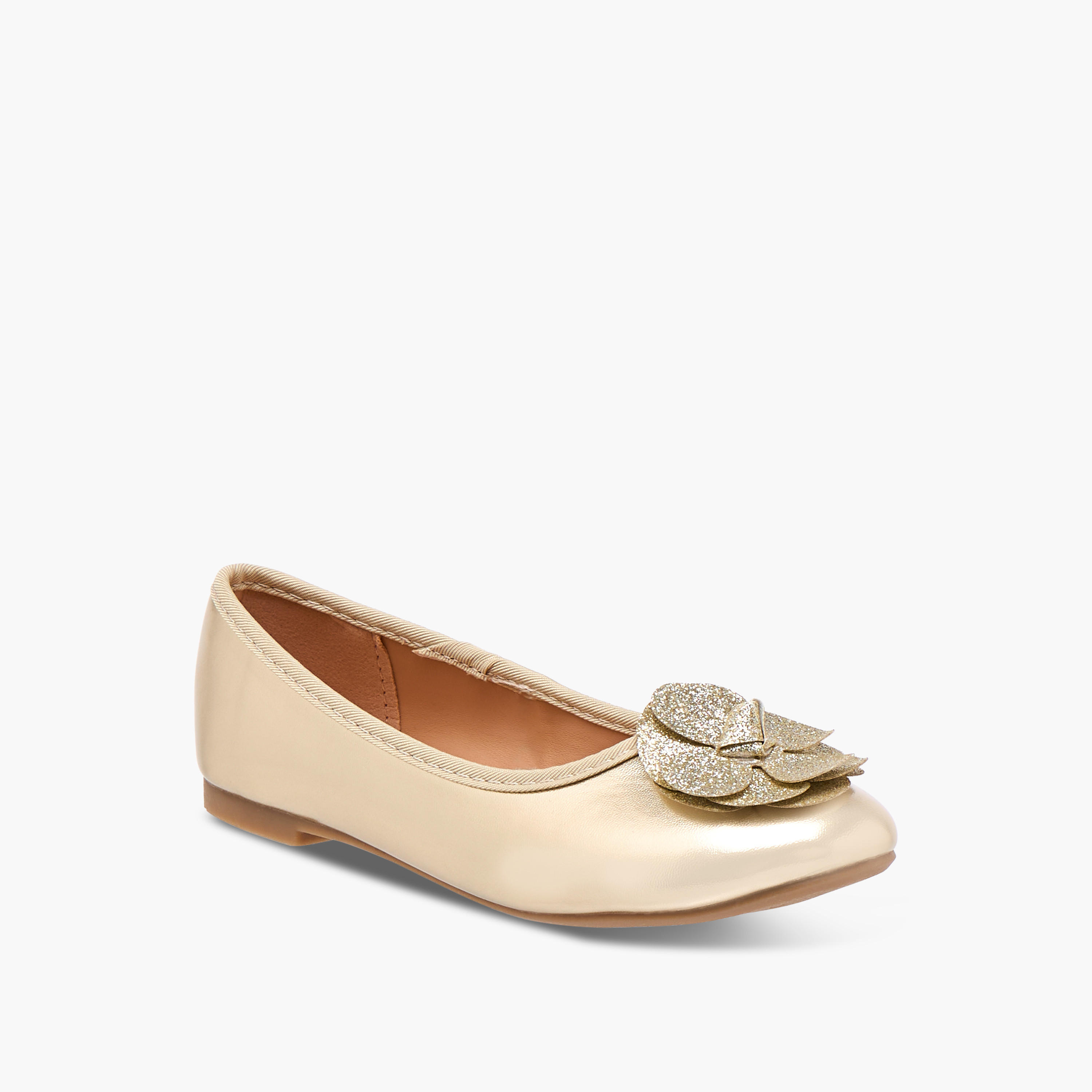 Flora Bella Accent Detail Slip-On Ballerina Shoes-girls-shoes-ballerinas-image-2