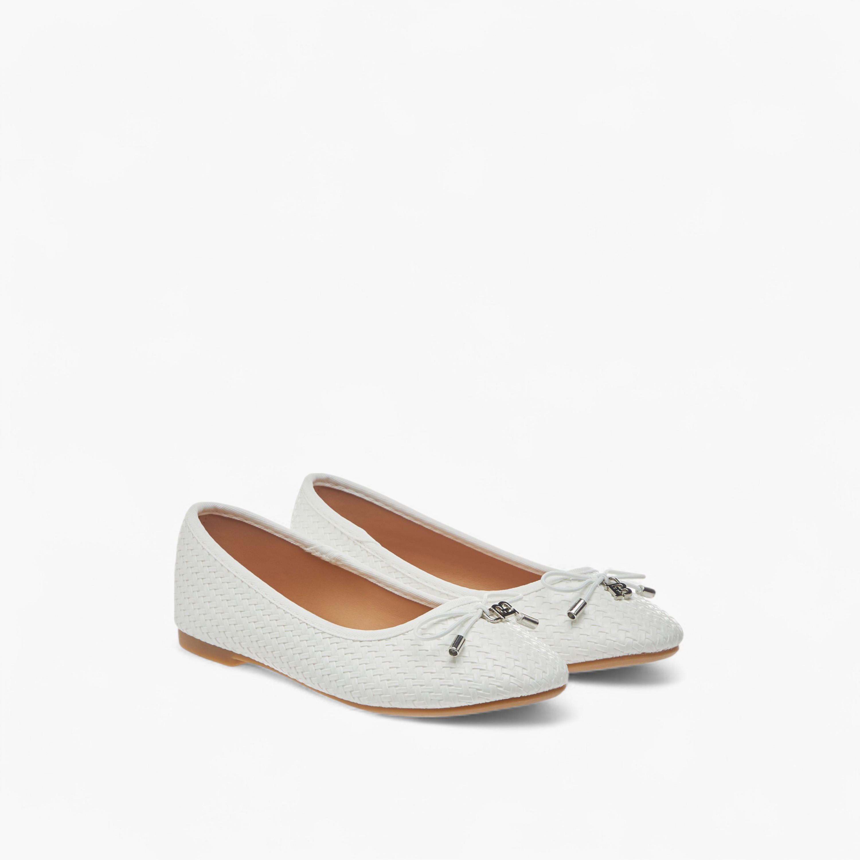 Flora Bella Bow Detail Slip-On Ballerina Shoes-girls-shoes-ballerinas-image-1
