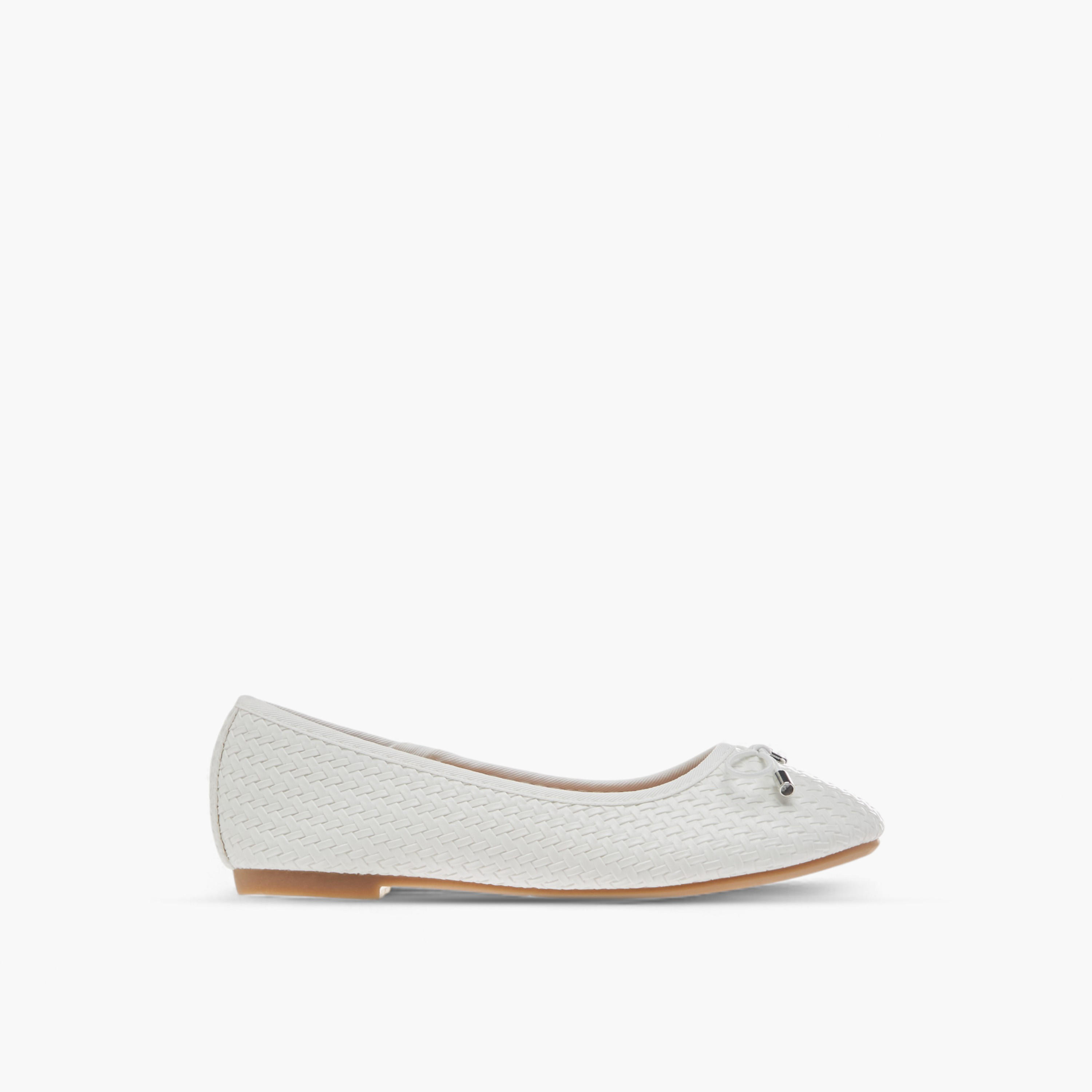 Flora Bella Bow Detail Slip-On Ballerina Shoes-girls-shoes-ballerinas-image-3