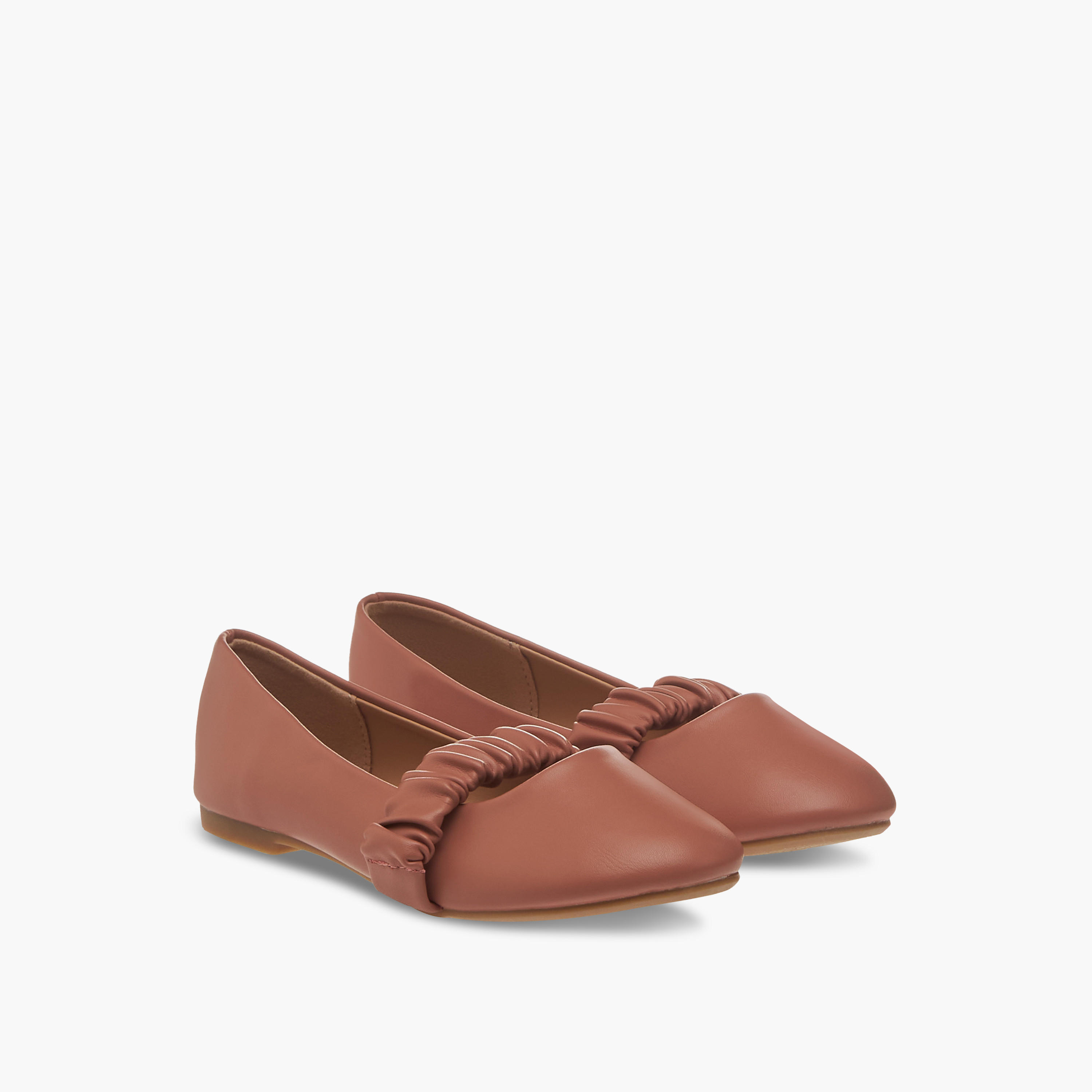 Flora Bella Solid Slip-On Ballerina Shoes-girls-shoes-ballerinas-image-1