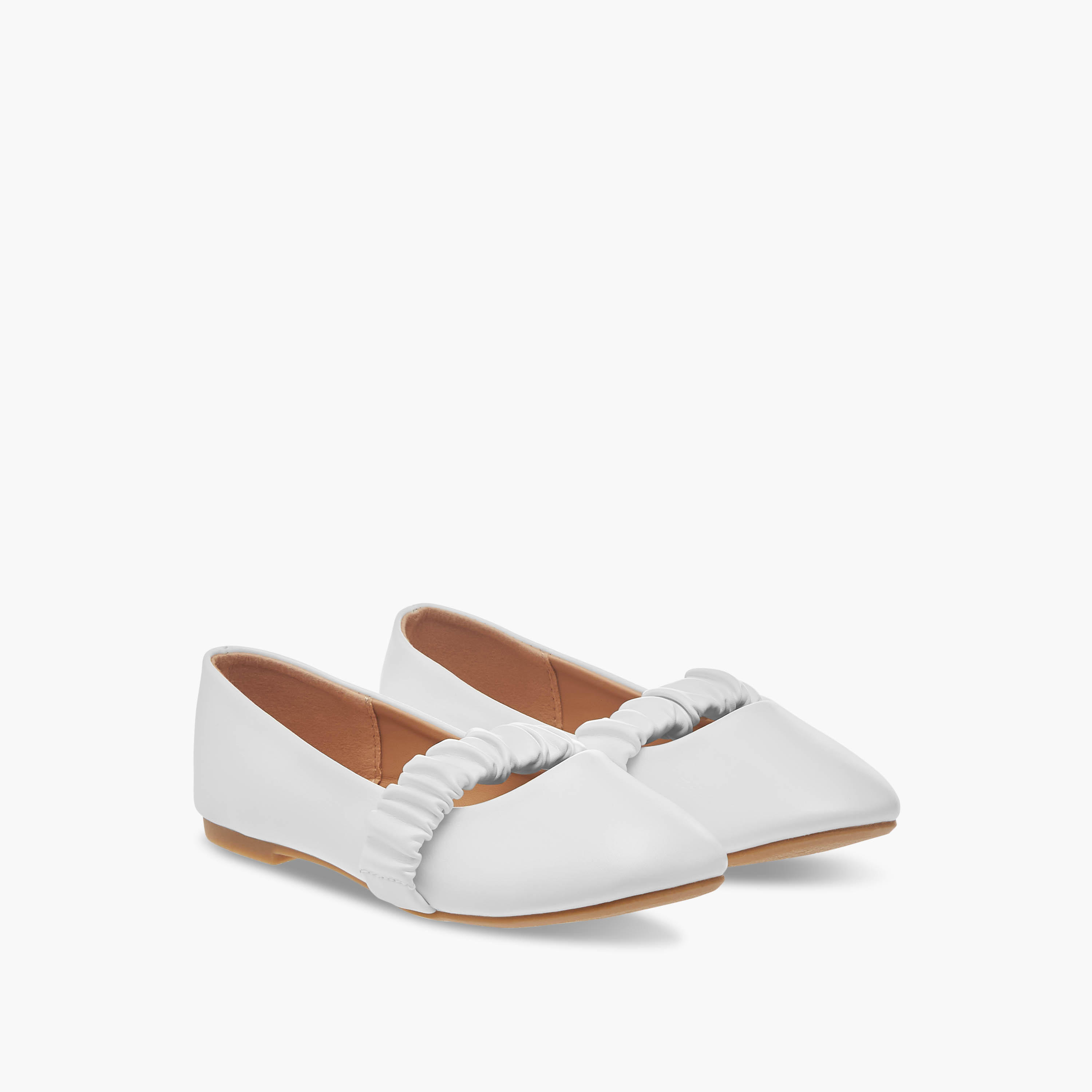 Flora Bella Solid Slip-On Ballerina Shoes-girls-shoes-ballerinas-image-1