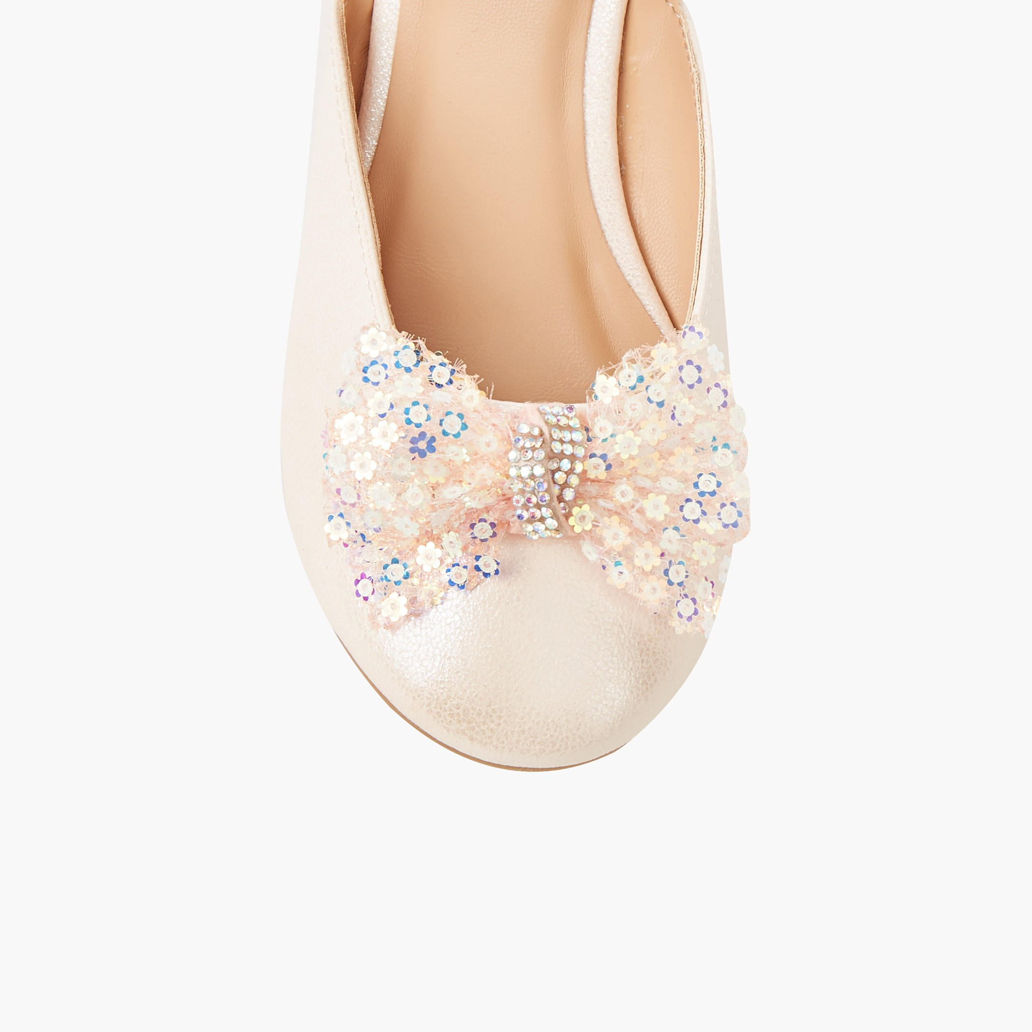 حذاء باليرينا بشريط إغلاق لاصق للبنات من فلورا بيلا-girls-shoes-ballerinas-image-5