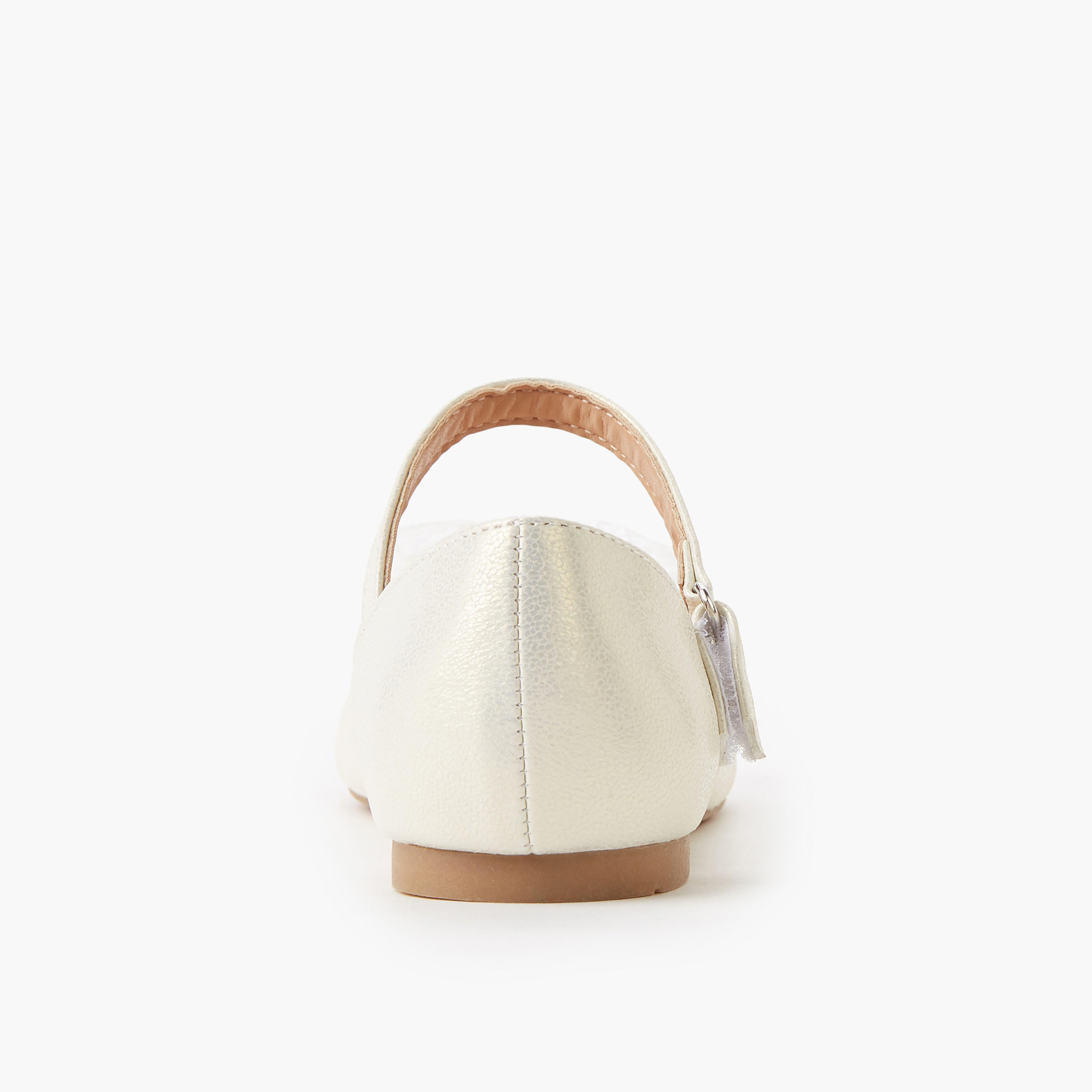 حذاء باليرينا بشريط إغلاق لاصق للبنات من فلورا بيلا-girls-shoes-ballerinas-image-4