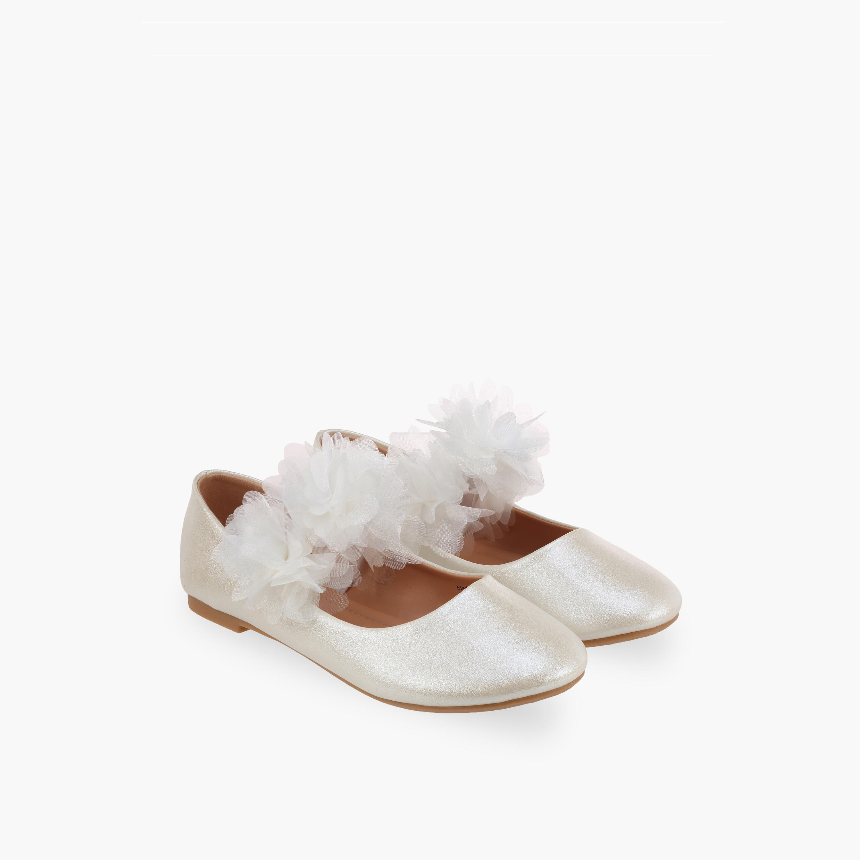 حذاء باليرينا مزين للبنات من فلورا بيلا-girls-shoes-ballerinas-image-1