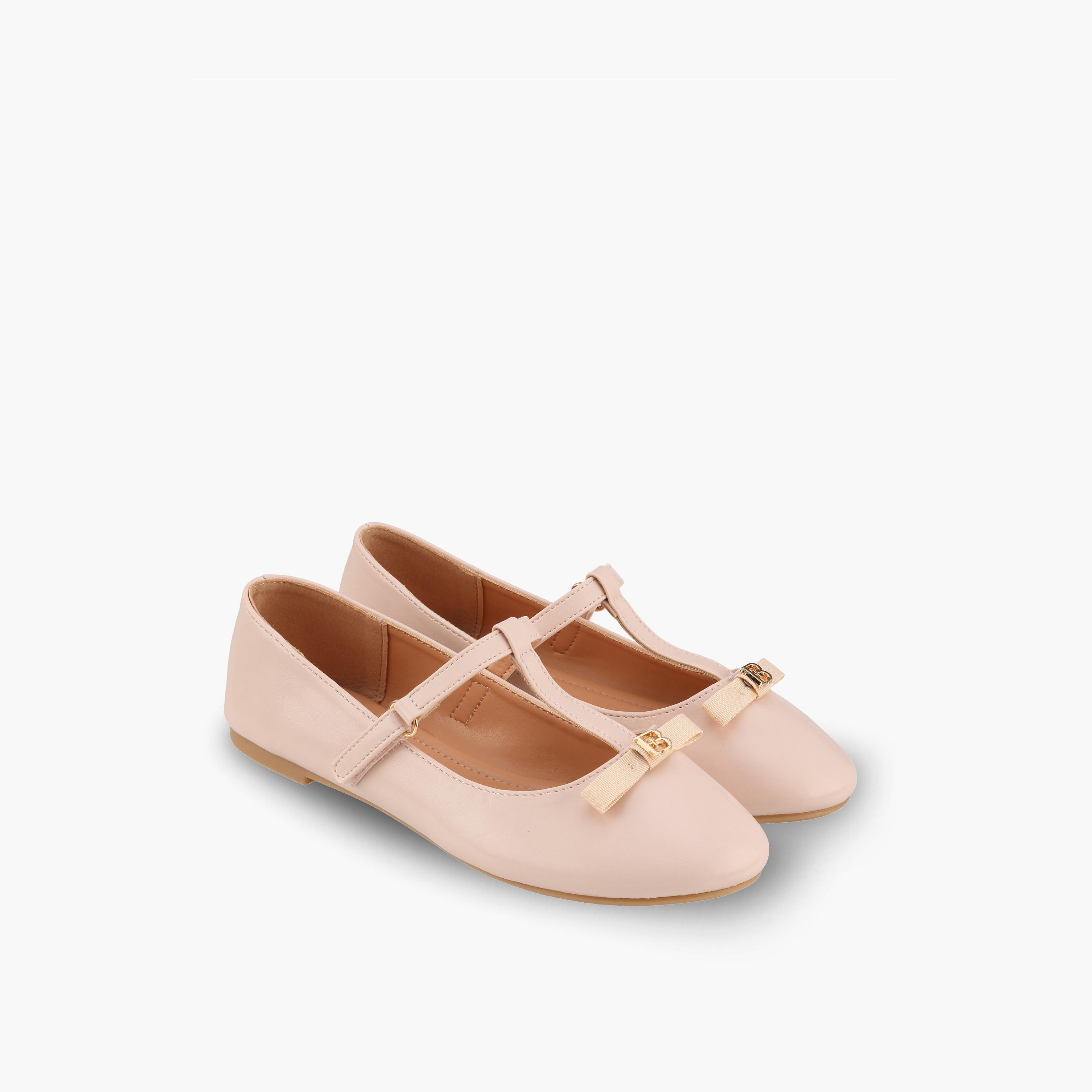 حذاء ماري جين بفيونكة للبنات من فلورا بيلا-girls-shoes-maryjanes-image-1