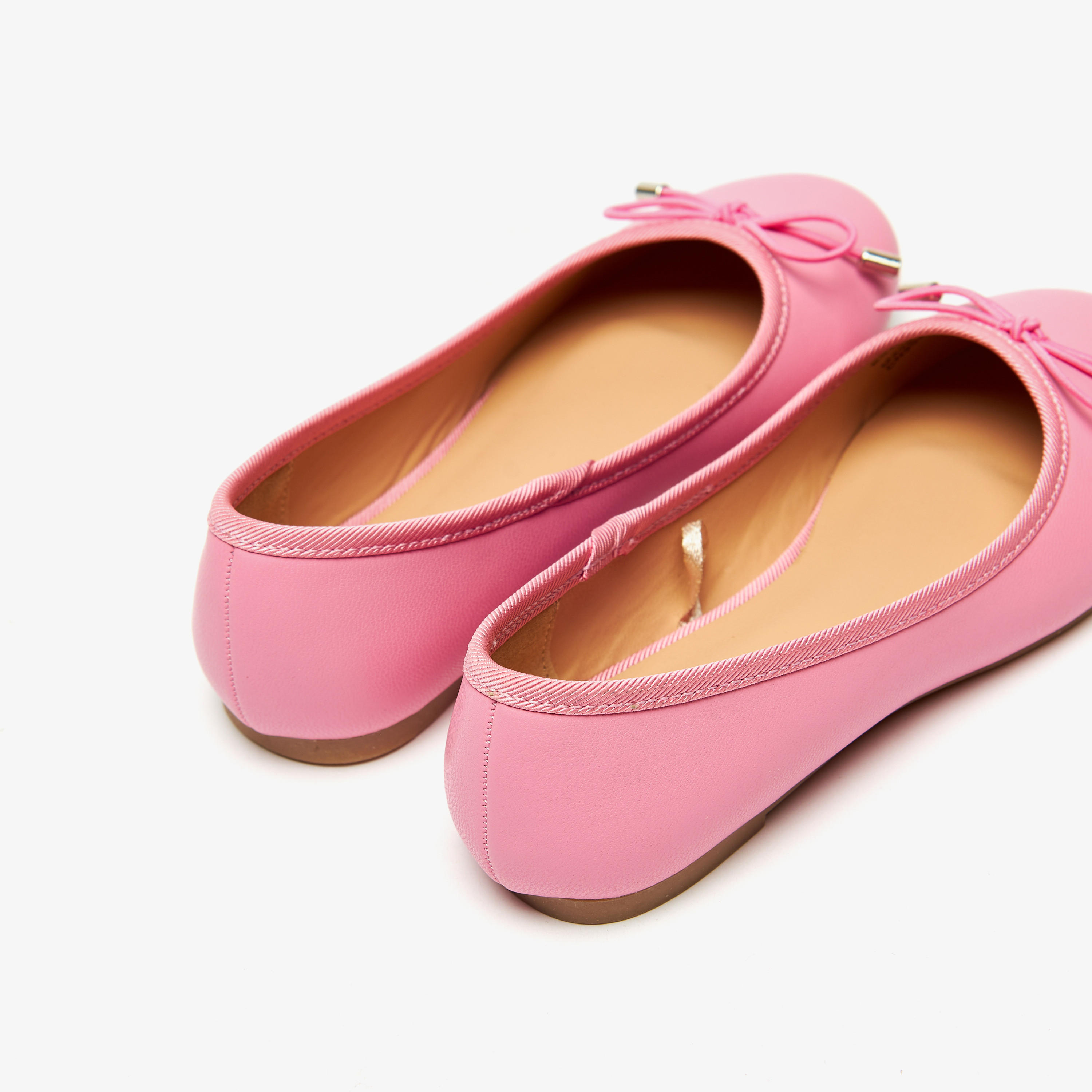 Little Missy Solid Slip-On Round Toe Ballerina Shoes with Cushioning-girls-shoes-ballerinas-image-3