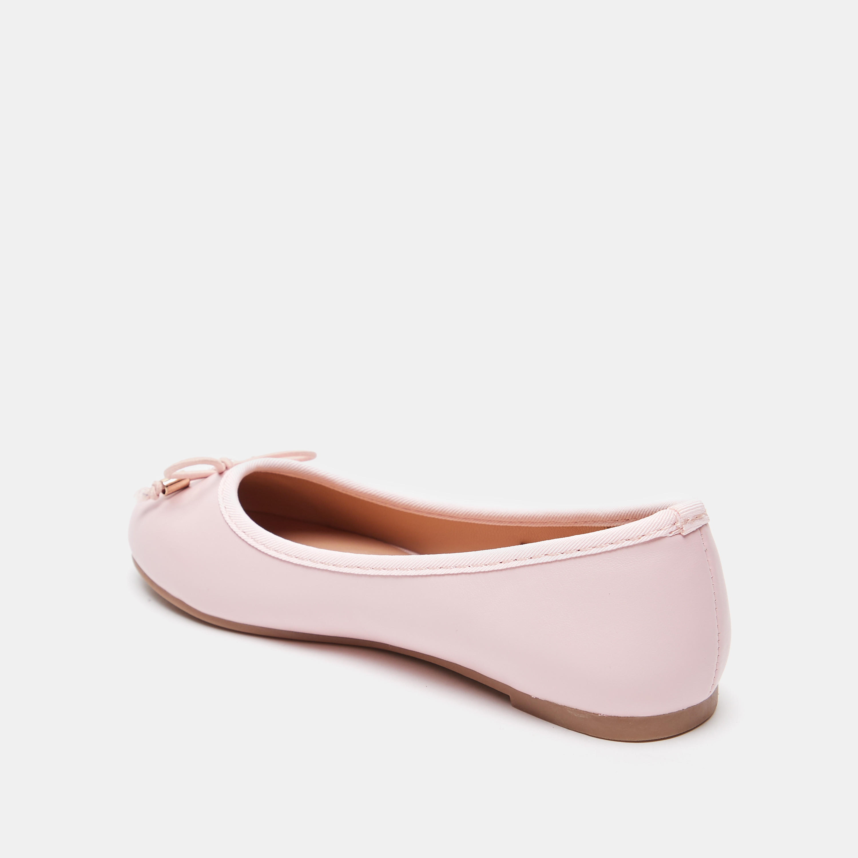 Little Missy Solid Slip-On Round Toe Ballerina Shoes with Cushioning-girls-shoes-ballerinas-image-3