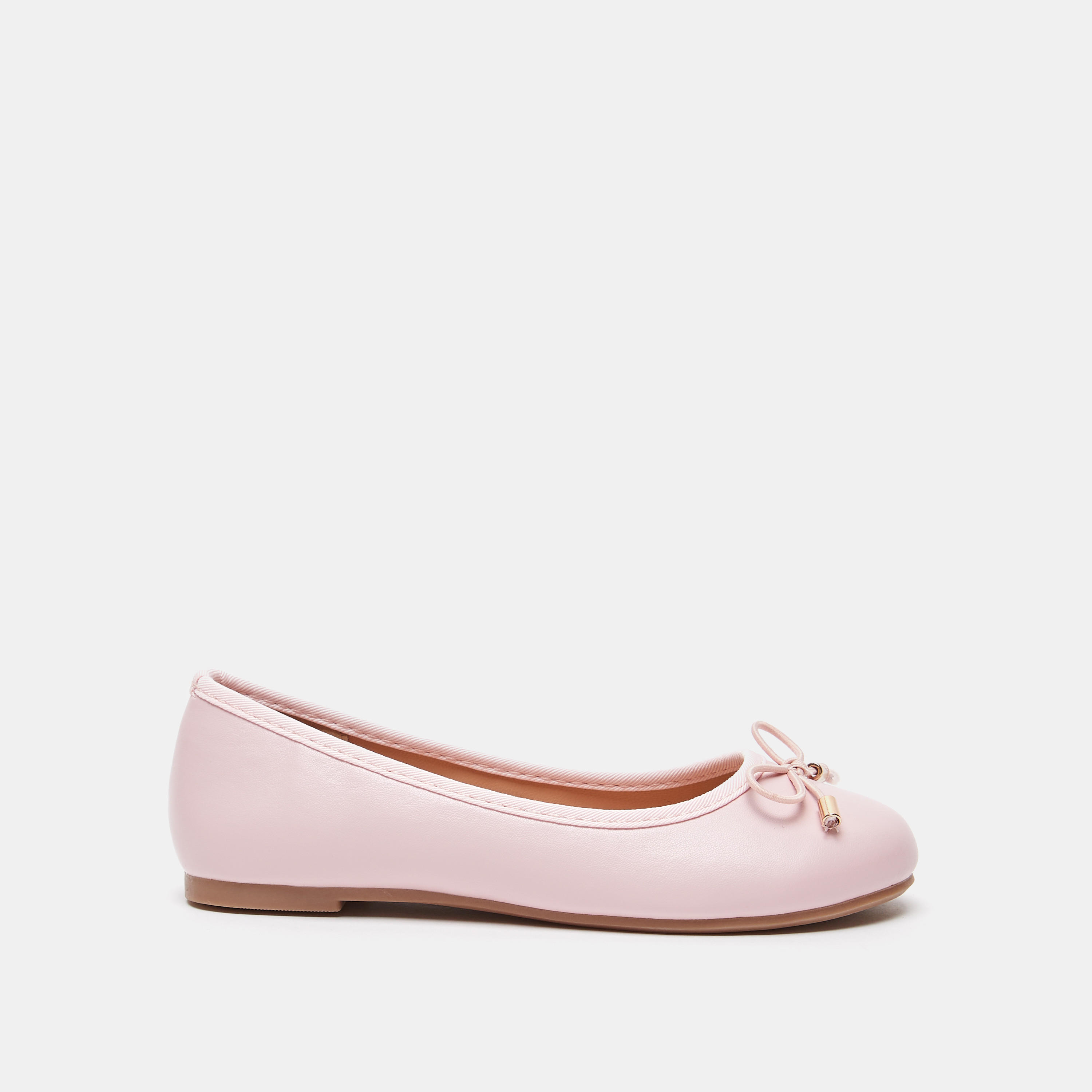 Little Missy Solid Slip-On Round Toe Ballerina Shoes with Cushioning-girls-shoes-ballerinas-image-1