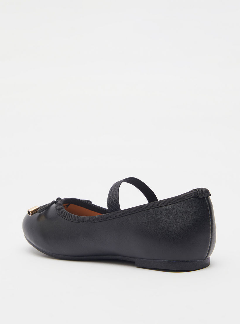Juniors Round Toe Ballerina Shoes with Cushioning-girls-shoes-ballerinas-image-3