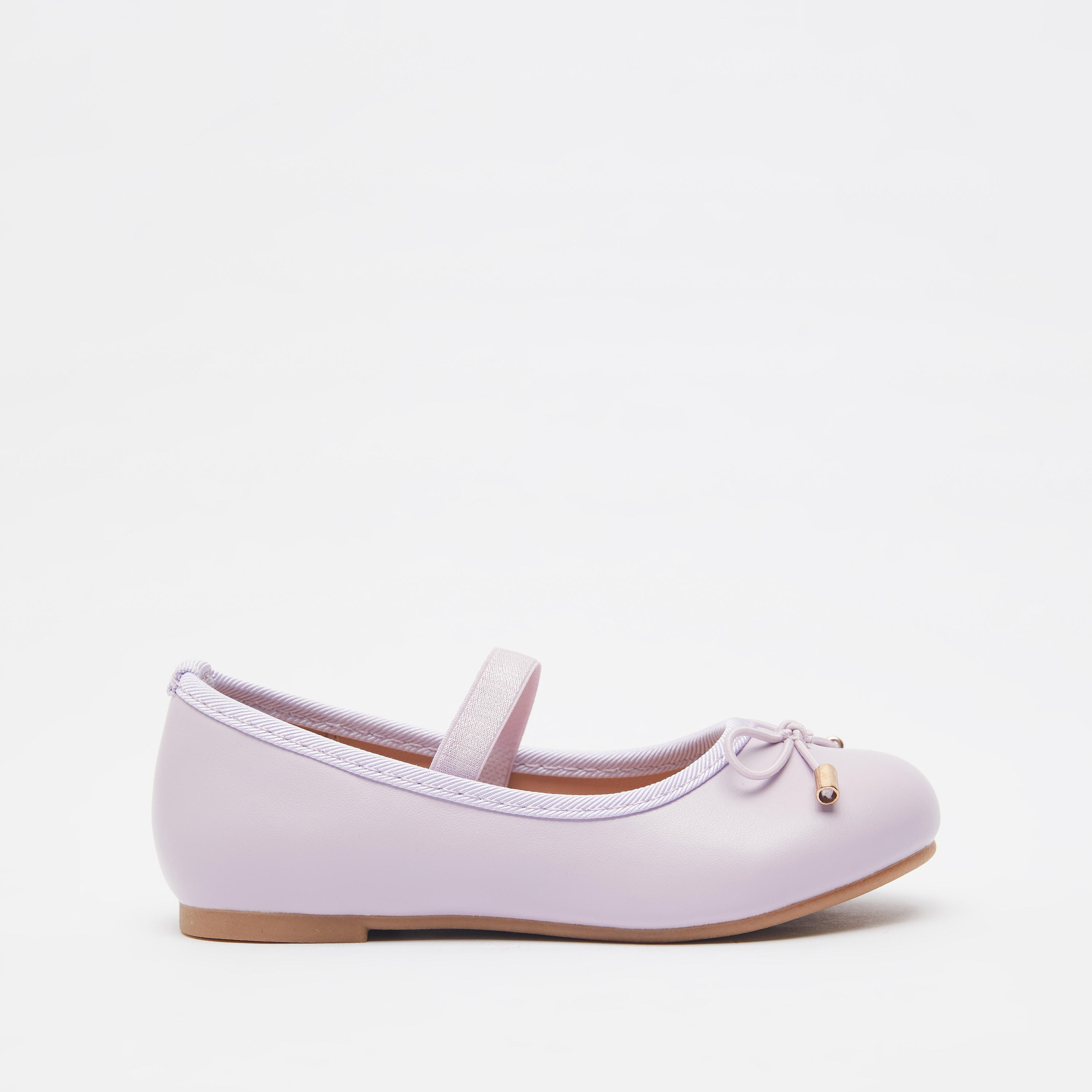 Juniors Round Toe Ballerina Shoes with Cushioning-girls-shoes-ballerinas-image-1