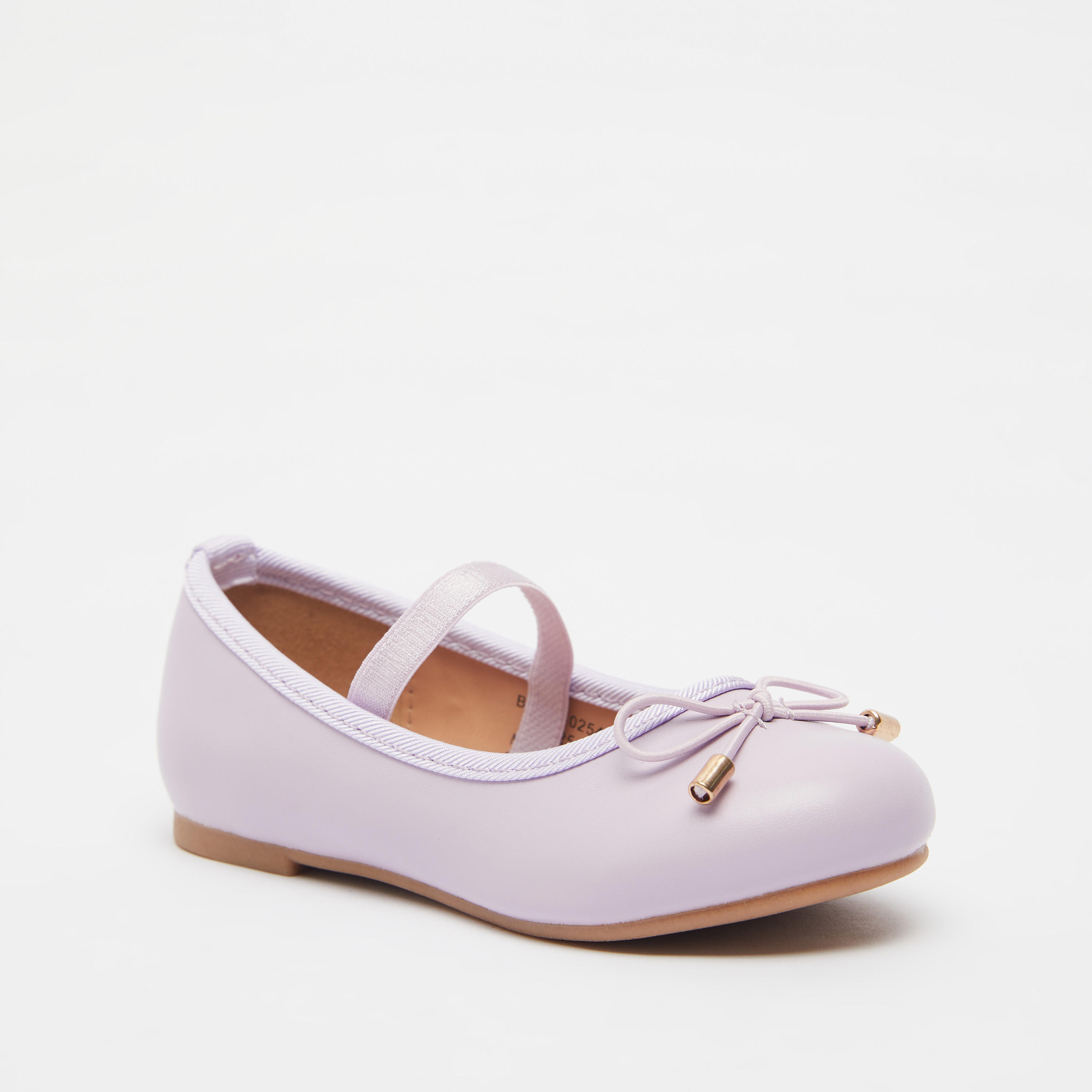 Juniors Round Toe Ballerina Shoes with Cushioning-girls-shoes-ballerinas-image-2