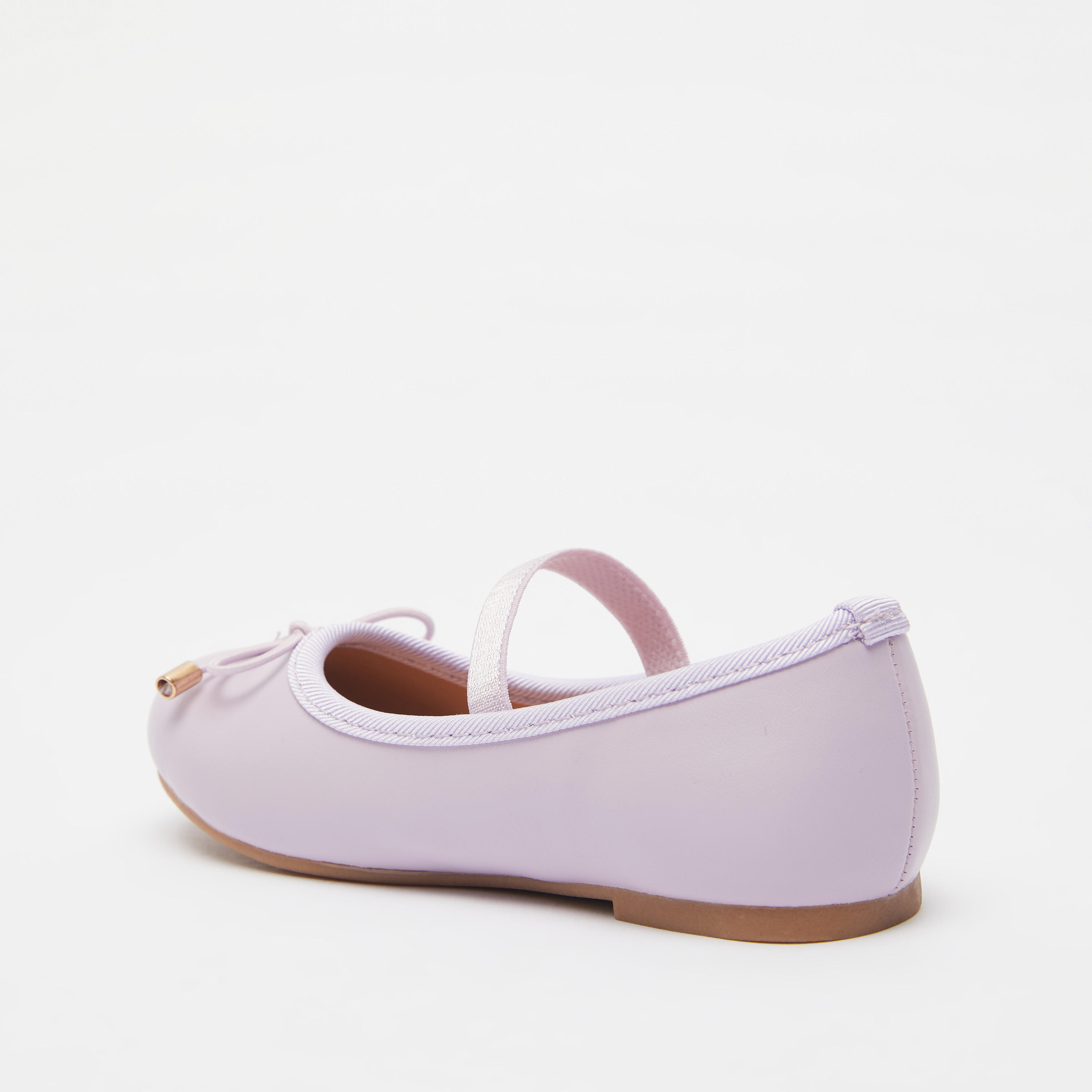 Juniors Round Toe Ballerina Shoes with Cushioning-girls-shoes-ballerinas-image-3