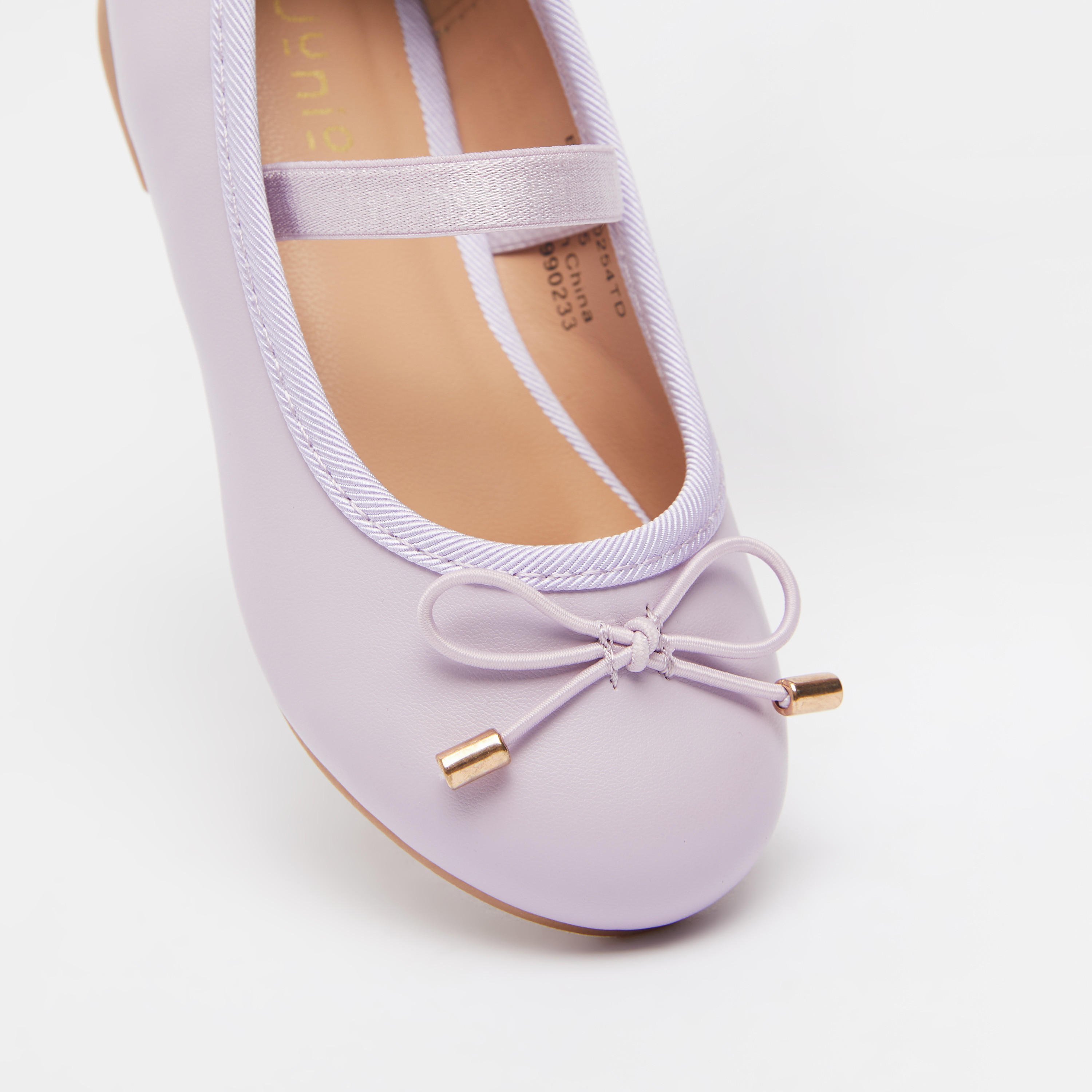 Juniors Round Toe Ballerina Shoes with Cushioning-girls-shoes-ballerinas-image-4