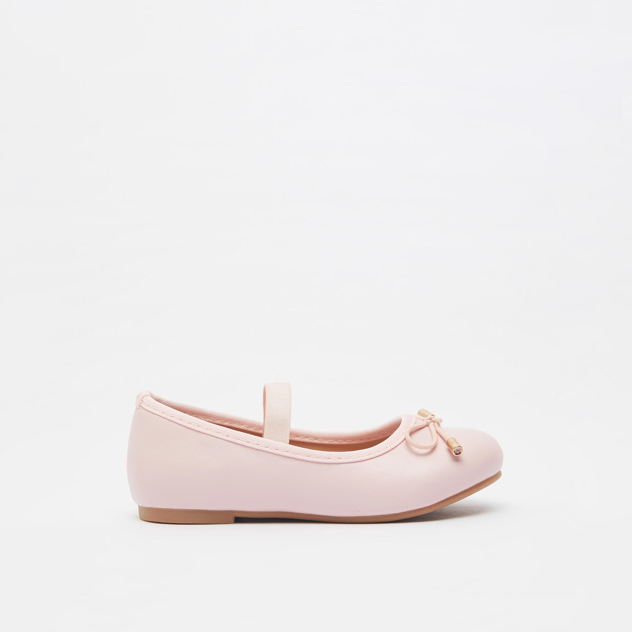 Juniors Round Toe Ballerina Shoes with Cushioning-girls-shoes-ballerinas-image-1