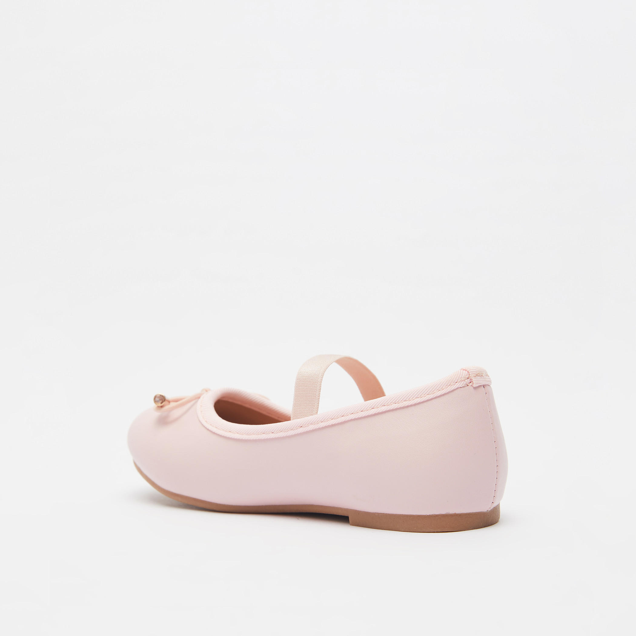 Juniors Round Toe Ballerina Shoes with Cushioning-girls-shoes-ballerinas-image-3