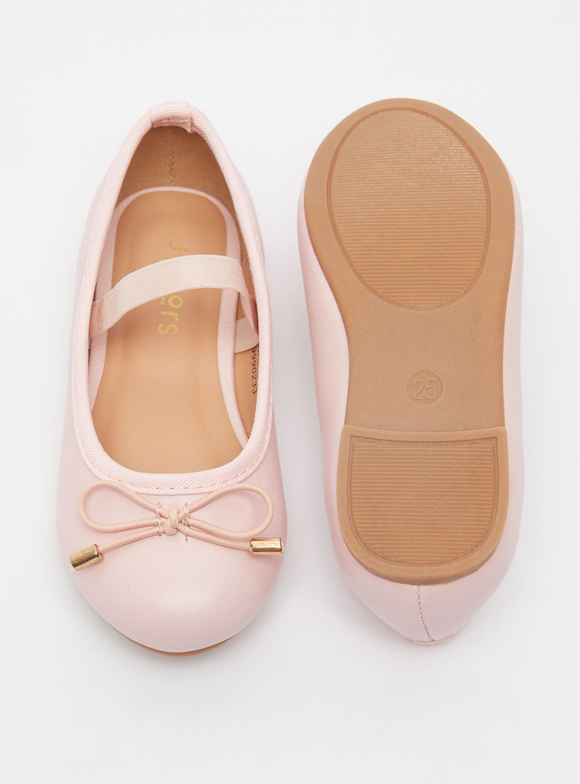 حذاء باليرينا بمقدمة مستديرة وبطانة من جونيورز-girls-shoes-ballerinas-image-5