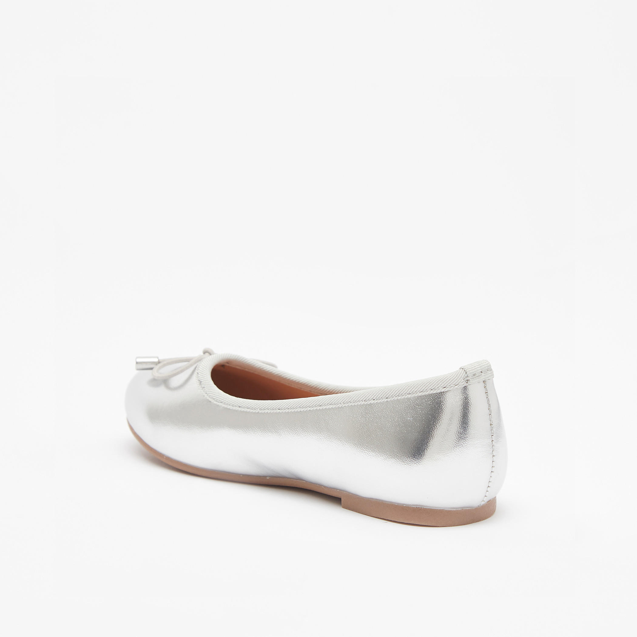Juniors Round Toe Ballerina Shoes with Cushioning-girls-shoes-ballerinas-image-3