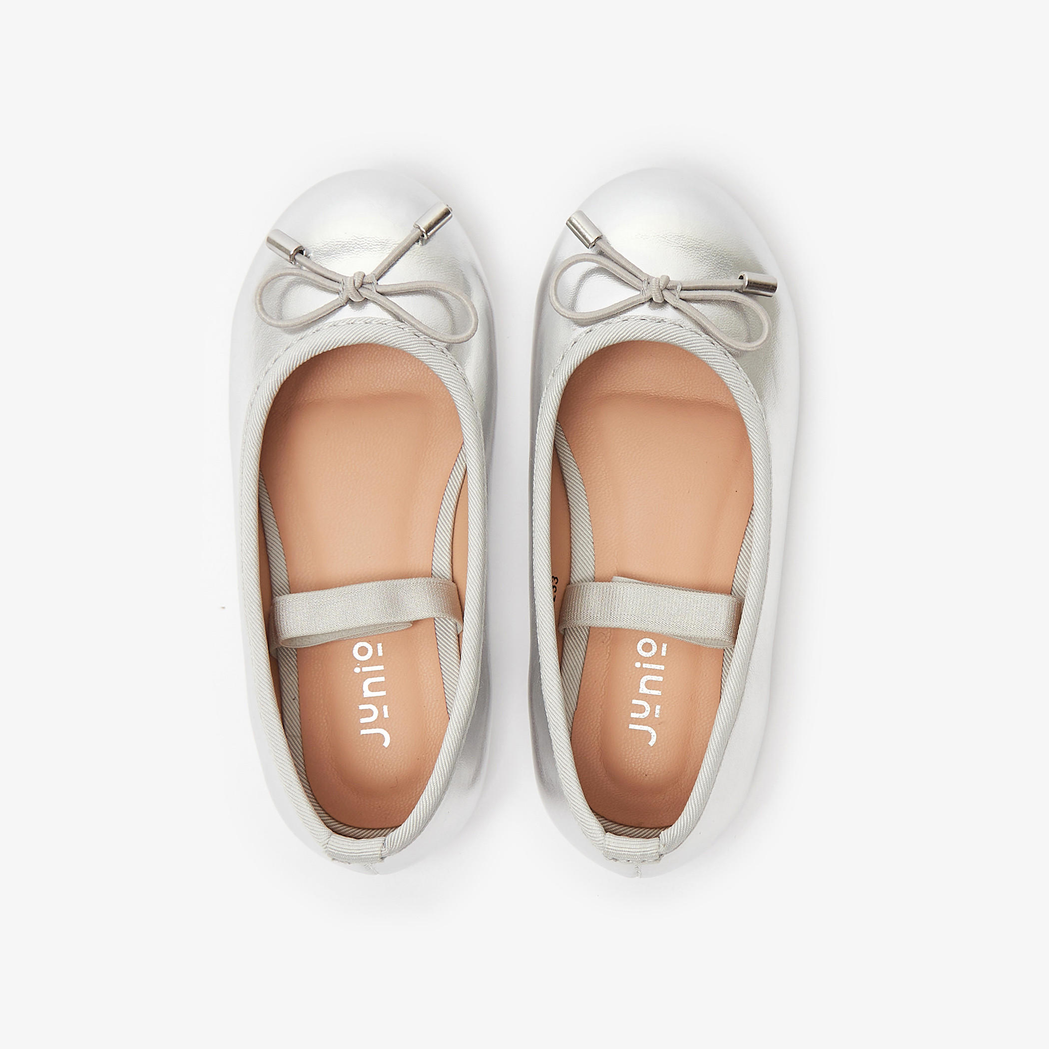 Juniors Round Toe Ballerina Shoes with Cushioning-girls-shoes-ballerinas-image-5