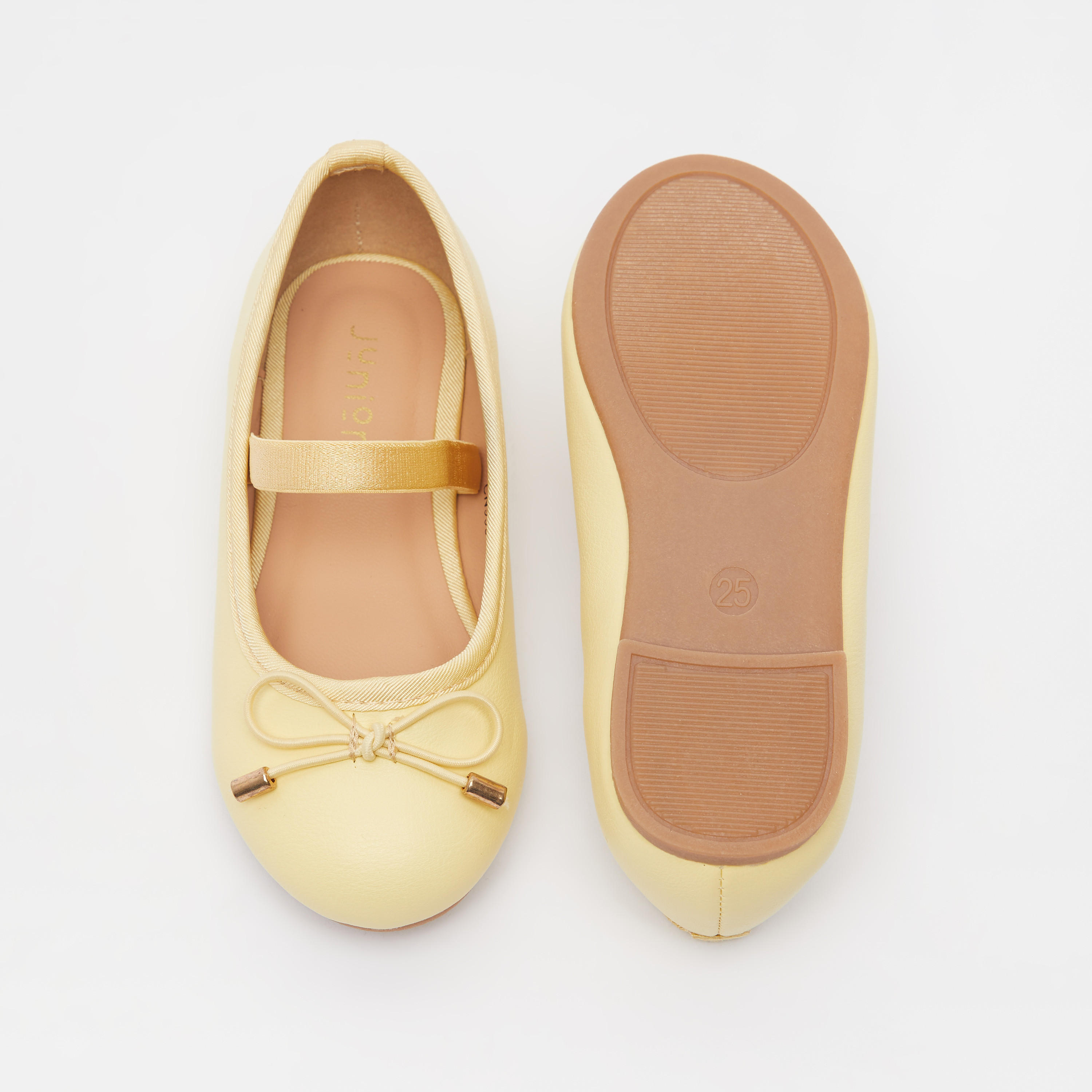 Juniors Round Toe Ballerina Shoes with Cushioning-girls-shoes-ballerinas-image-5