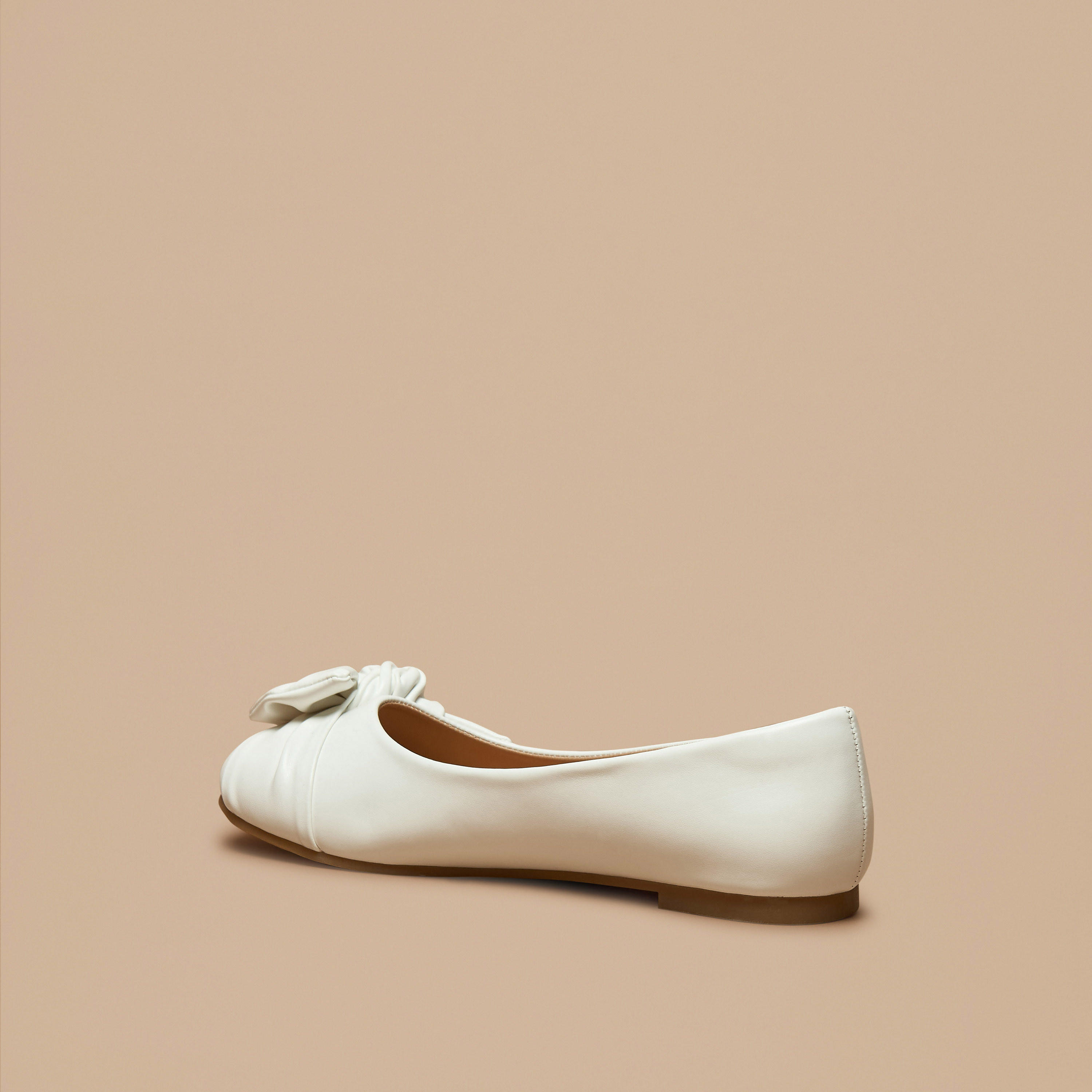 حذاء باليرينا سهل الارتداء بمقدمة مستديرة وتفاصيل فيونكة من ليتل ميسي-girls-shoes-ballerinas-image-2
