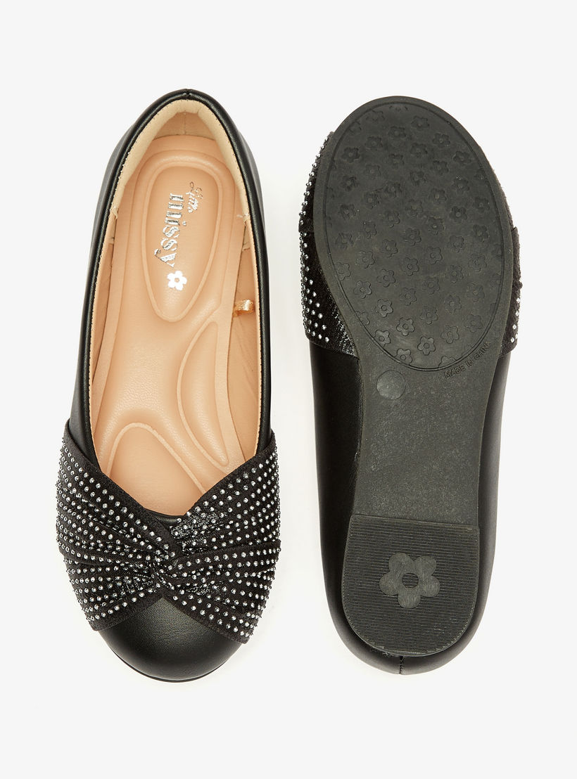 Celeste Girls' Embellished Slip-On Ballerina Shoes-girls-shoes-ballerinas-image-4