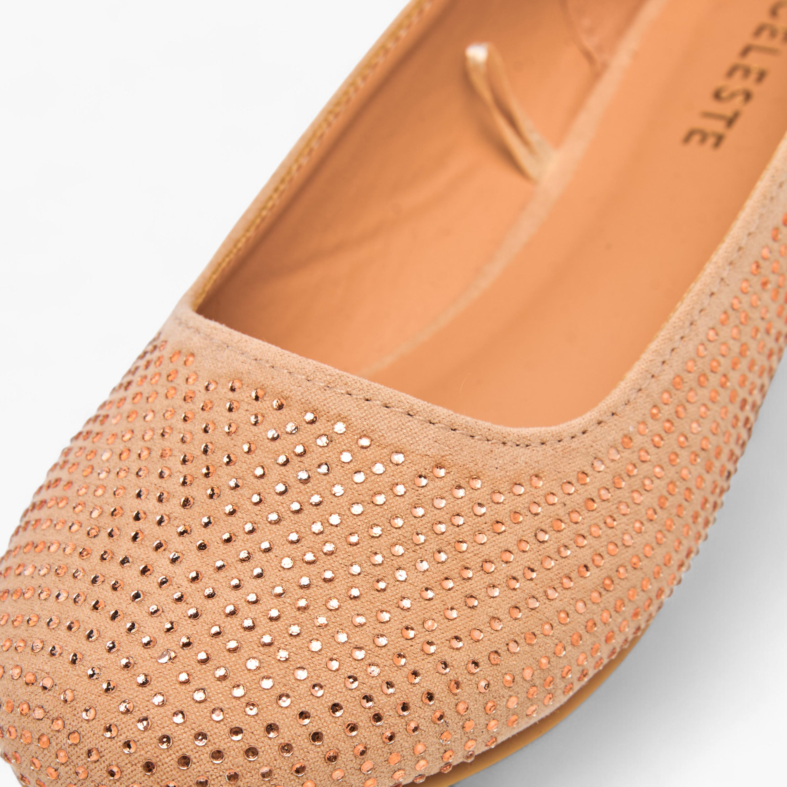 Celeste Girls' Embellished Slip-On Ballerina Shoes-girls-shoes-ballerinas-image-5