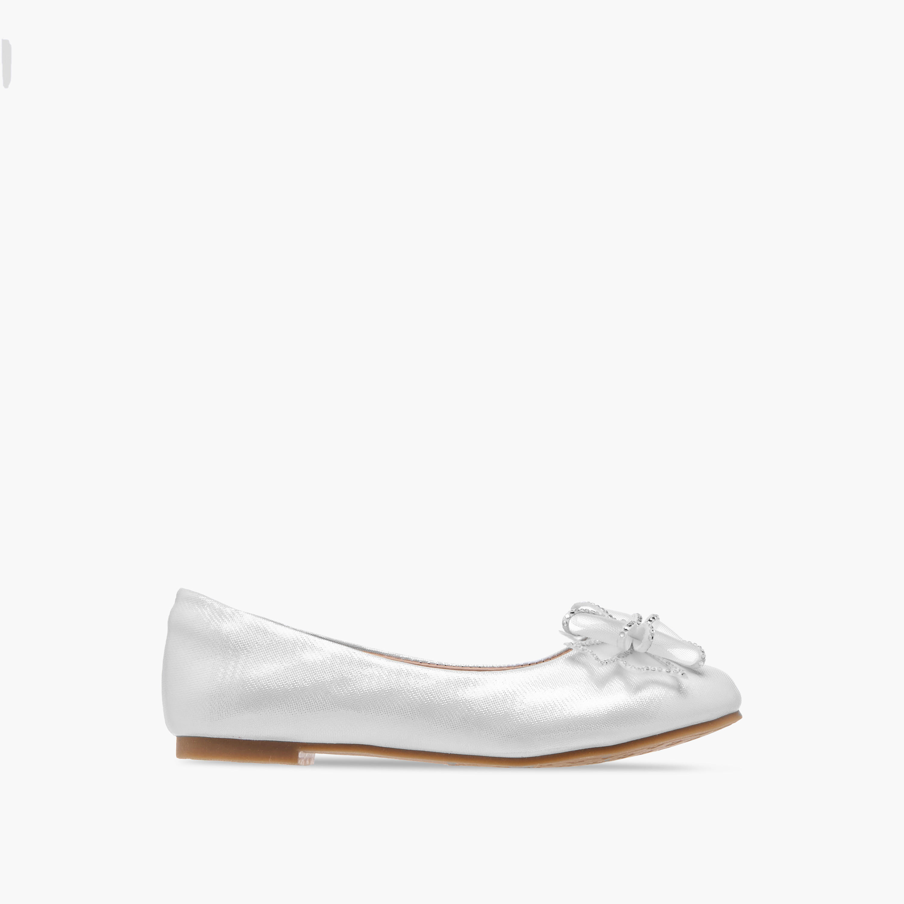 Celeste Girls' Bow Embellished Slip-On Ballerina Shoes-girls-shoes-ballerinas-image-3
