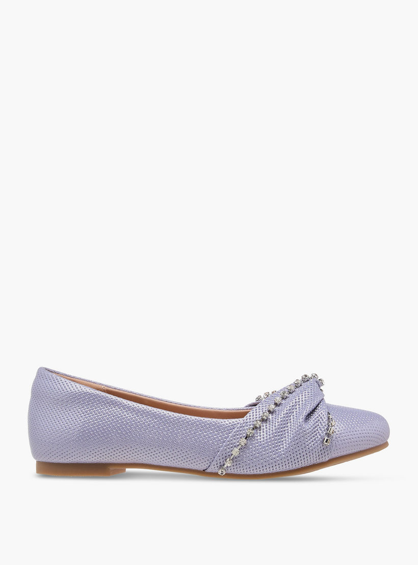 Celeste Girls' Embellished Slip-On Ballerina Shoes-girls-shoes-ballerinas-image-3