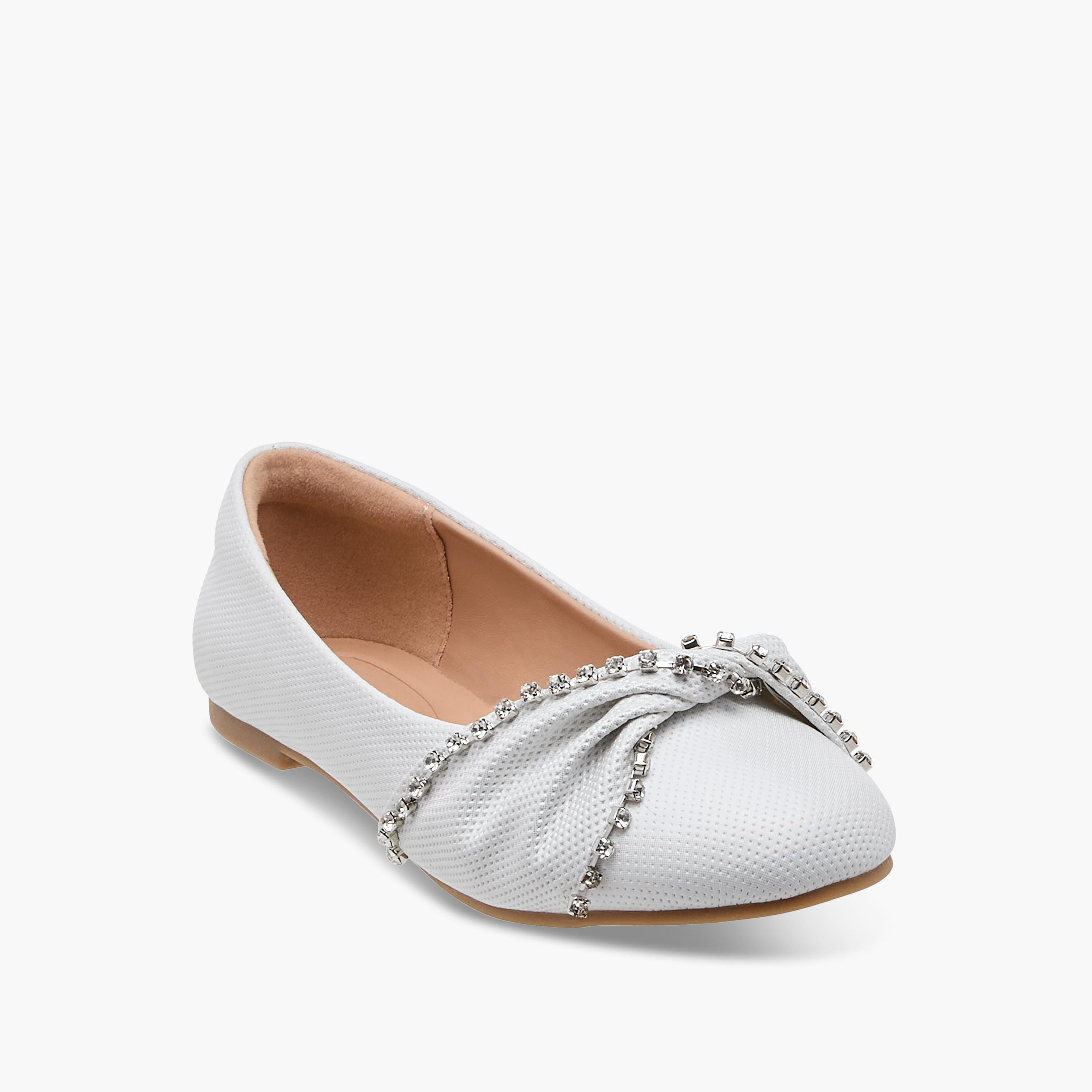 Celeste Girls' Embellished Slip-On Ballerina Shoes-girls-shoes-ballerinas-image-2