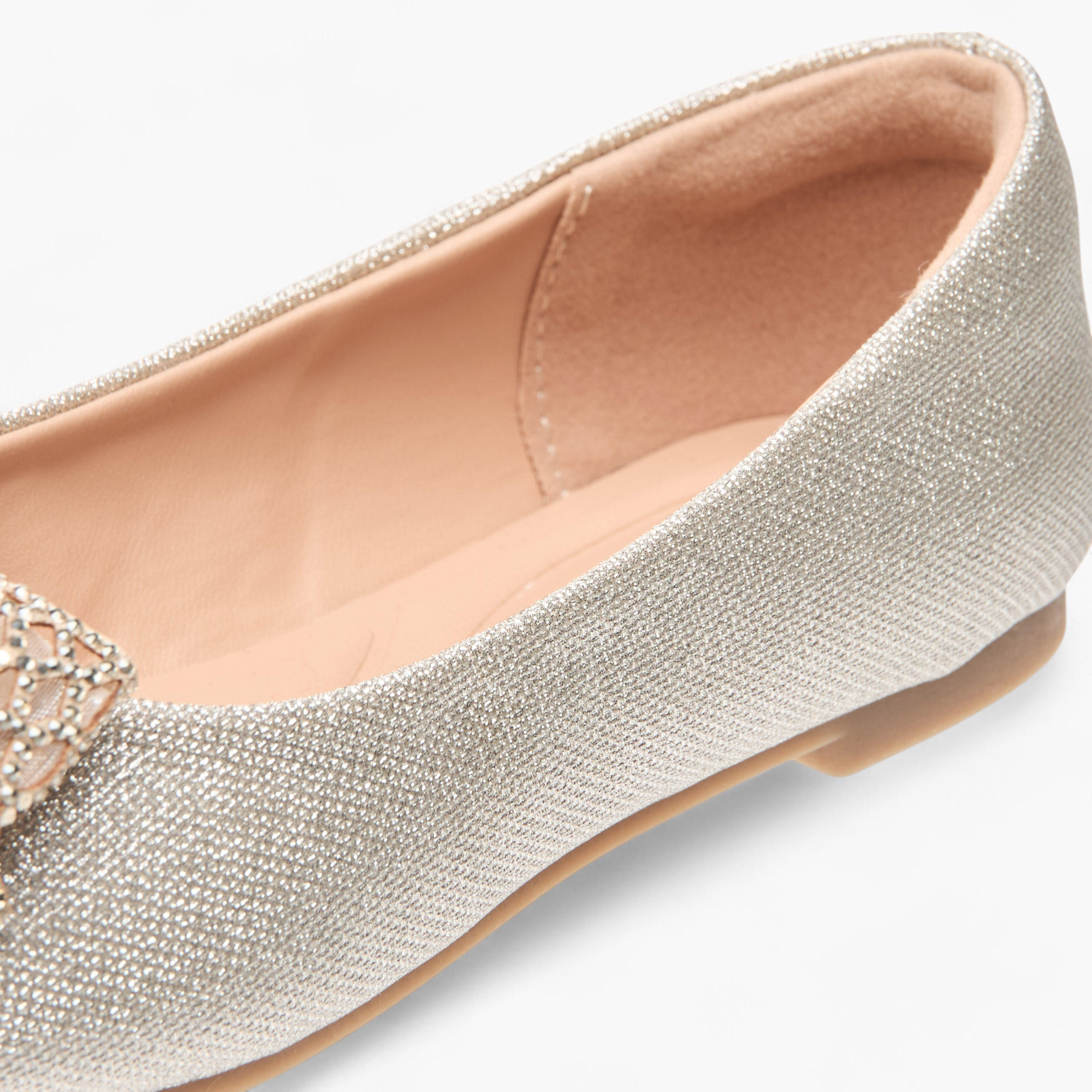 Little Missy Bow Embellished Slip-On Ballerina Shoes-girls-shoes-ballerinas-image-6