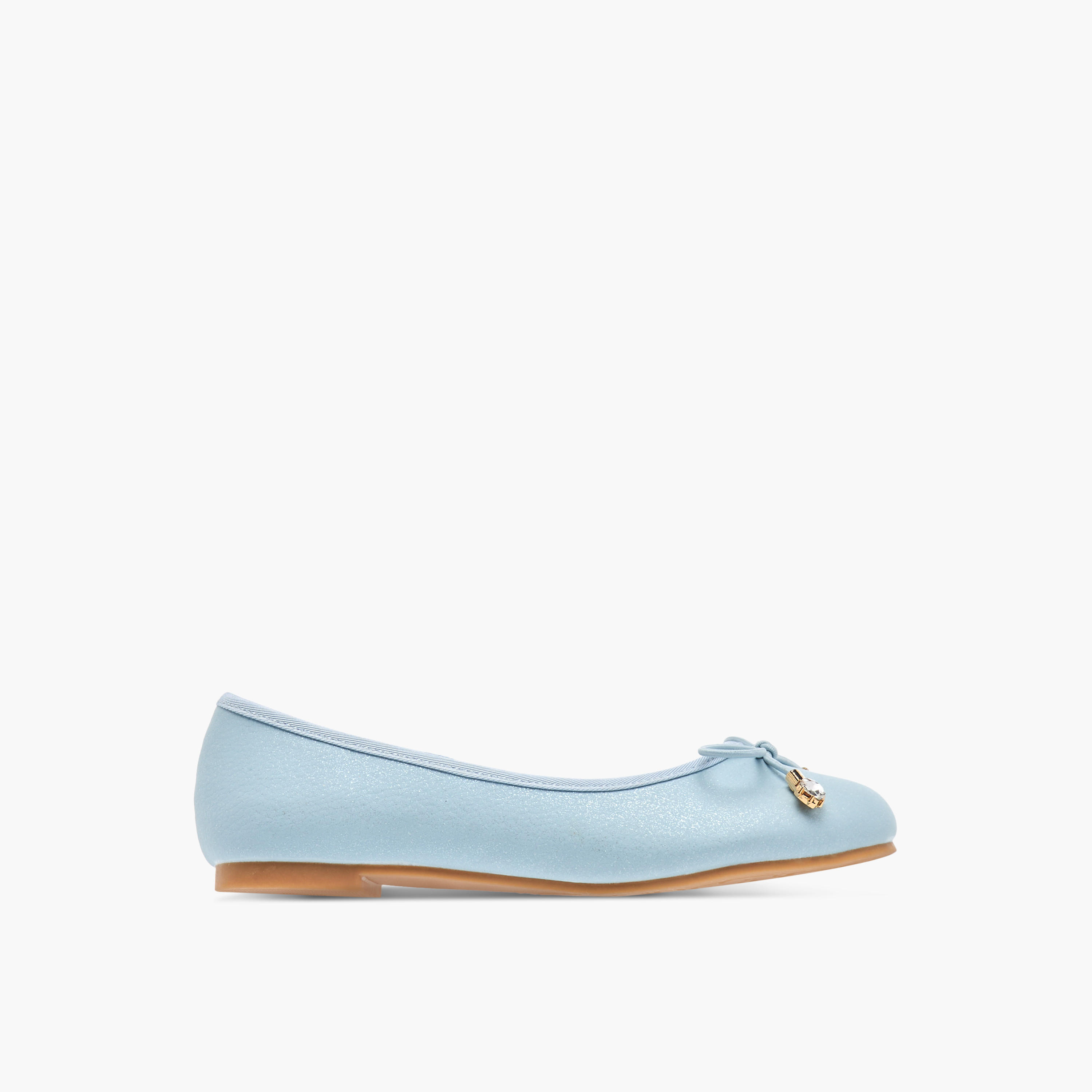 Little Missy Bow Accent Slip-On Ballerina Shoes-girls-shoes-ballerinas-image-3