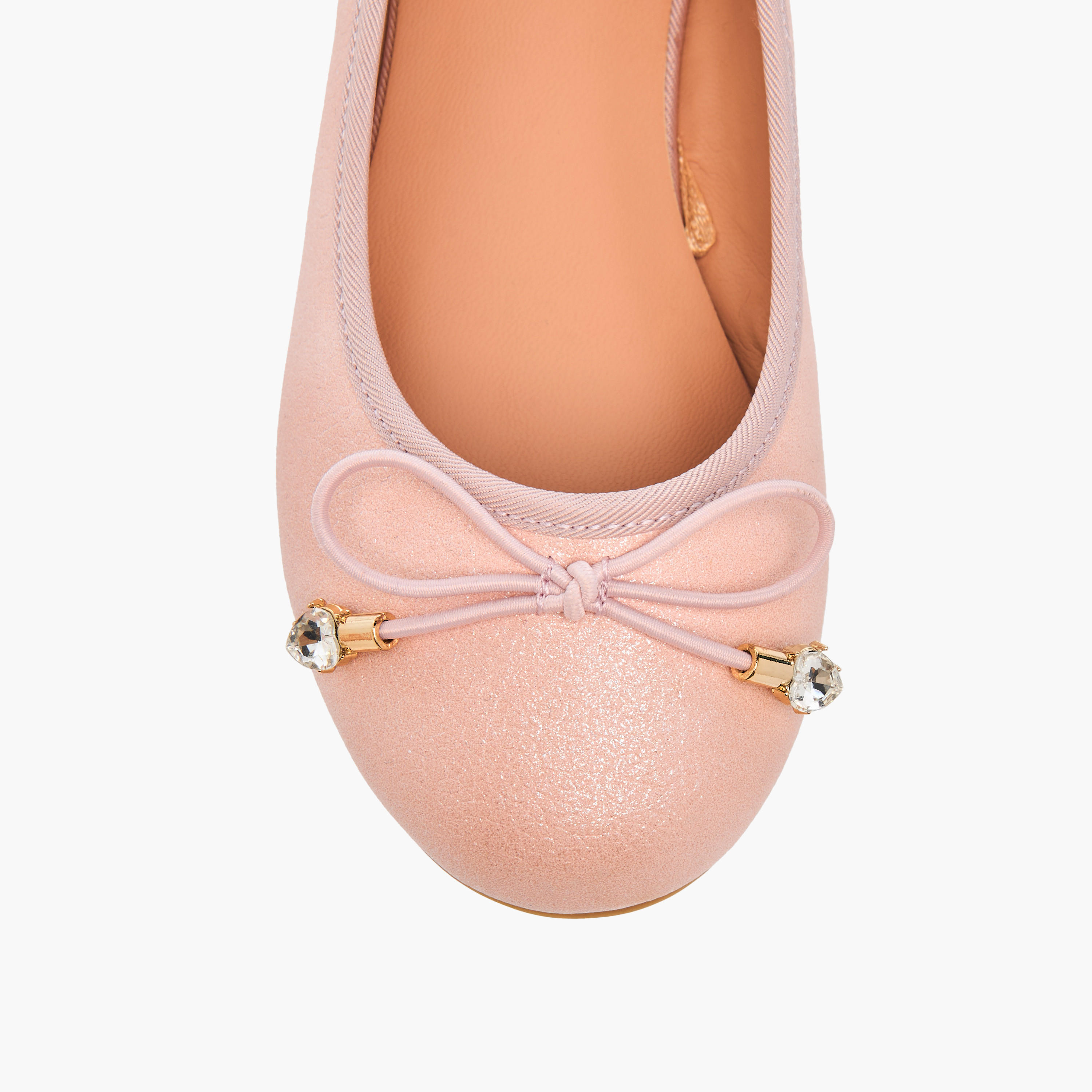 Little Missy Bow Accent Slip-On Ballerina Shoes-girls-shoes-ballerinas-image-4