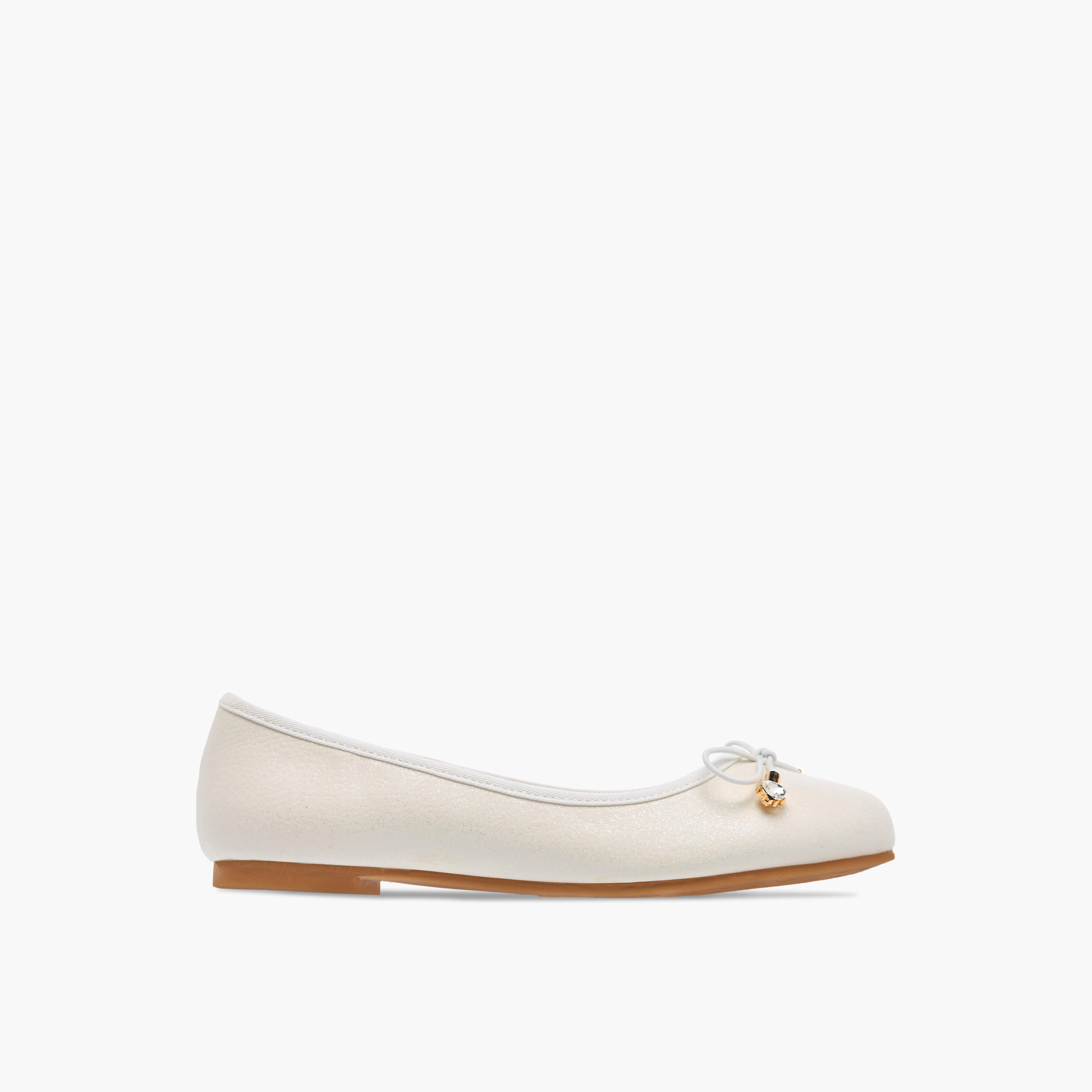 حذاء باليرينا سهل الارتداء بزينة فيونكة من ليتل ميسي-girls-shoes-ballerinas-image-3