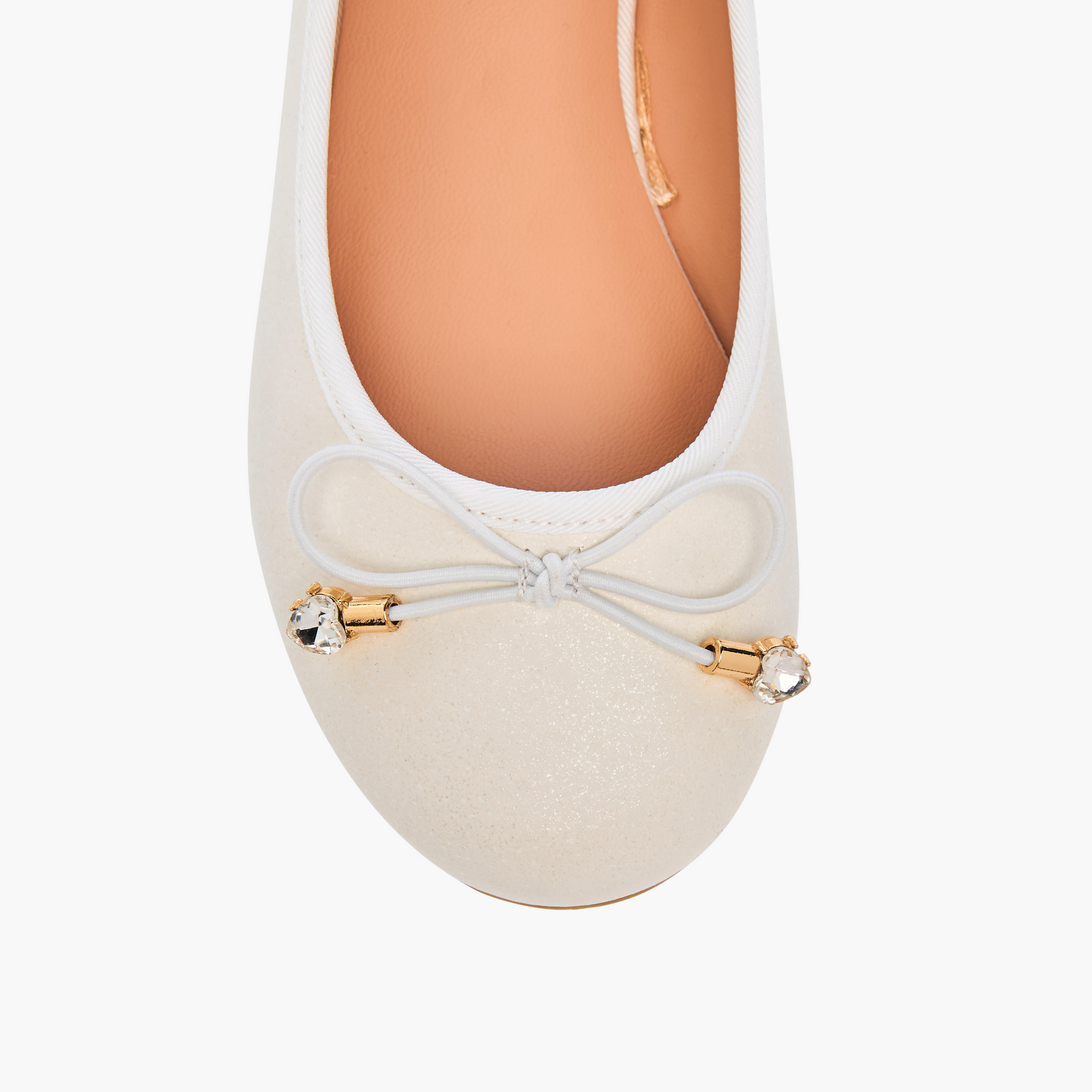 حذاء باليرينا سهل الارتداء بزينة فيونكة من ليتل ميسي-girls-shoes-ballerinas-image-4