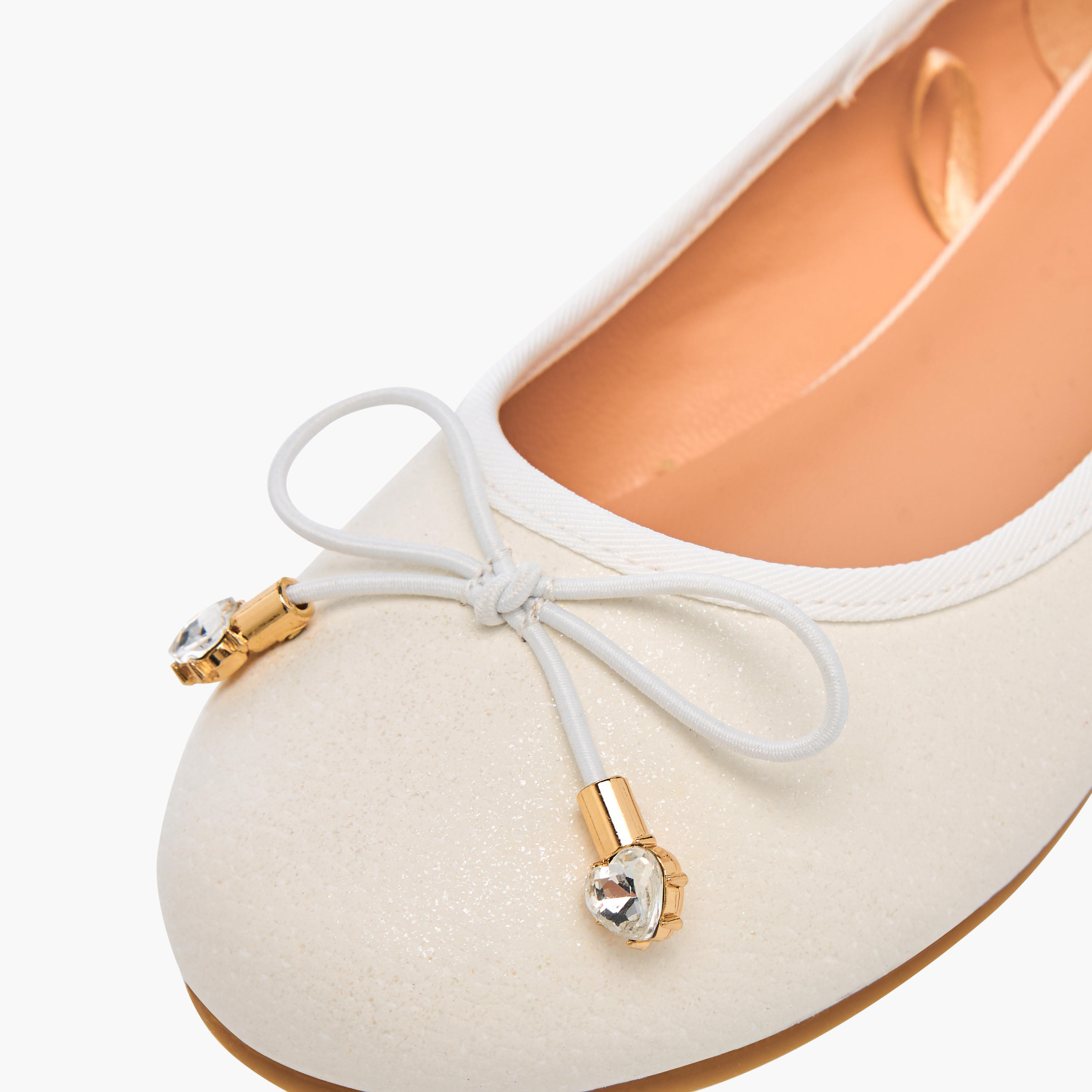 حذاء باليرينا سهل الارتداء بزينة فيونكة من ليتل ميسي-girls-shoes-ballerinas-image-5