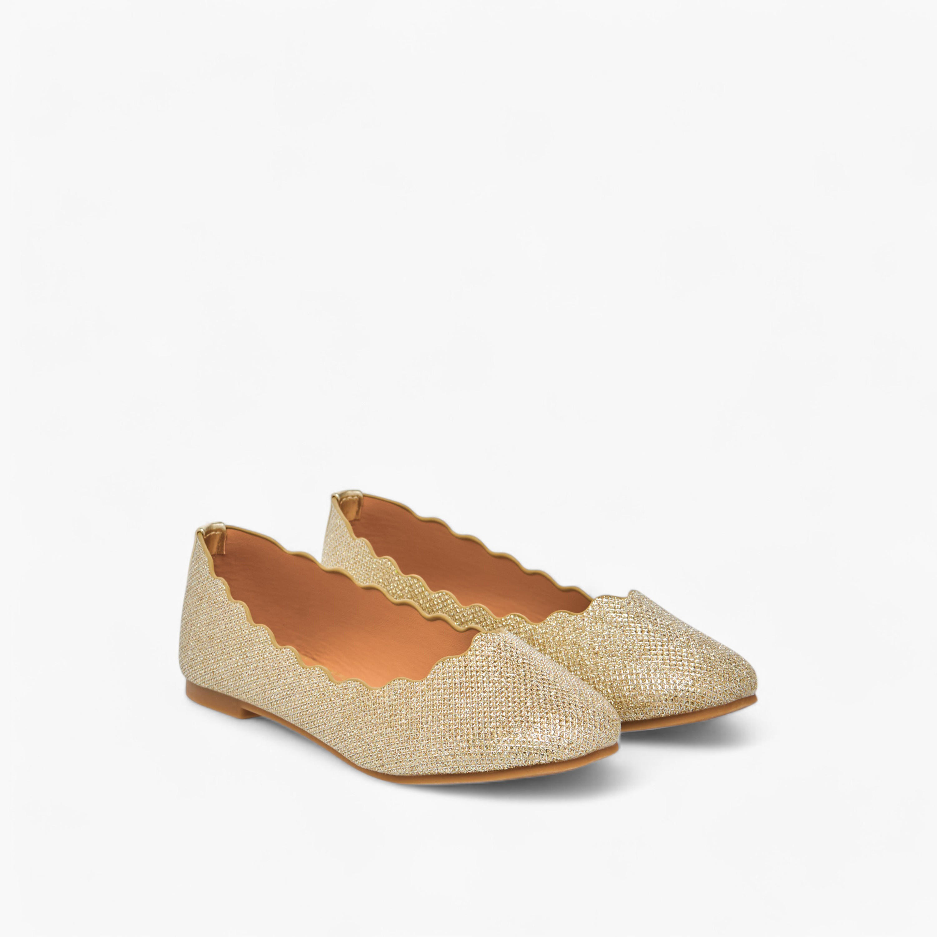 Little Missy Embellished Slip-On Ballerina Shoes with Scallop Detail-girls-shoes-ballerinas-image-1