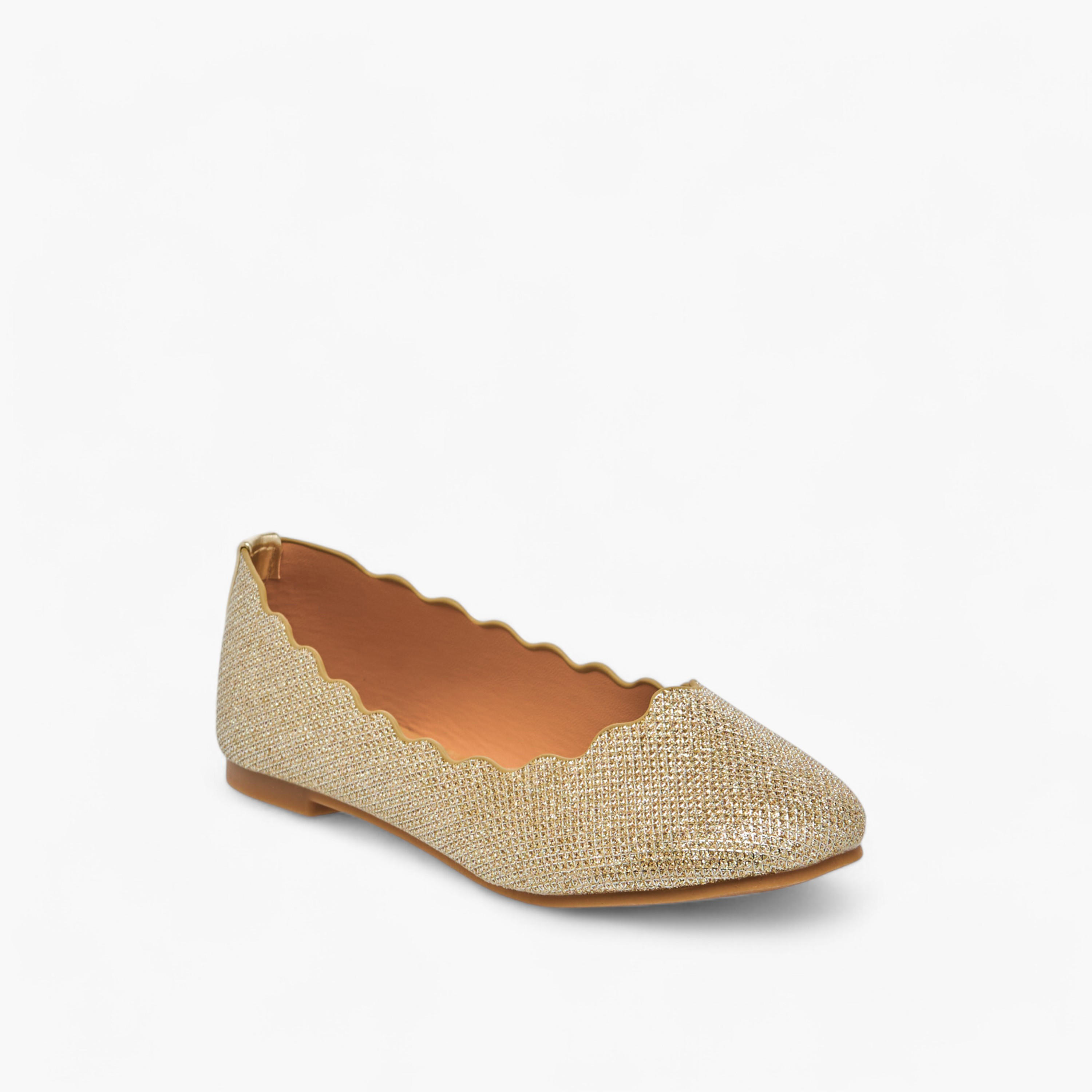 Little Missy Embellished Slip-On Ballerina Shoes with Scallop Detail-girls-shoes-ballerinas-image-2