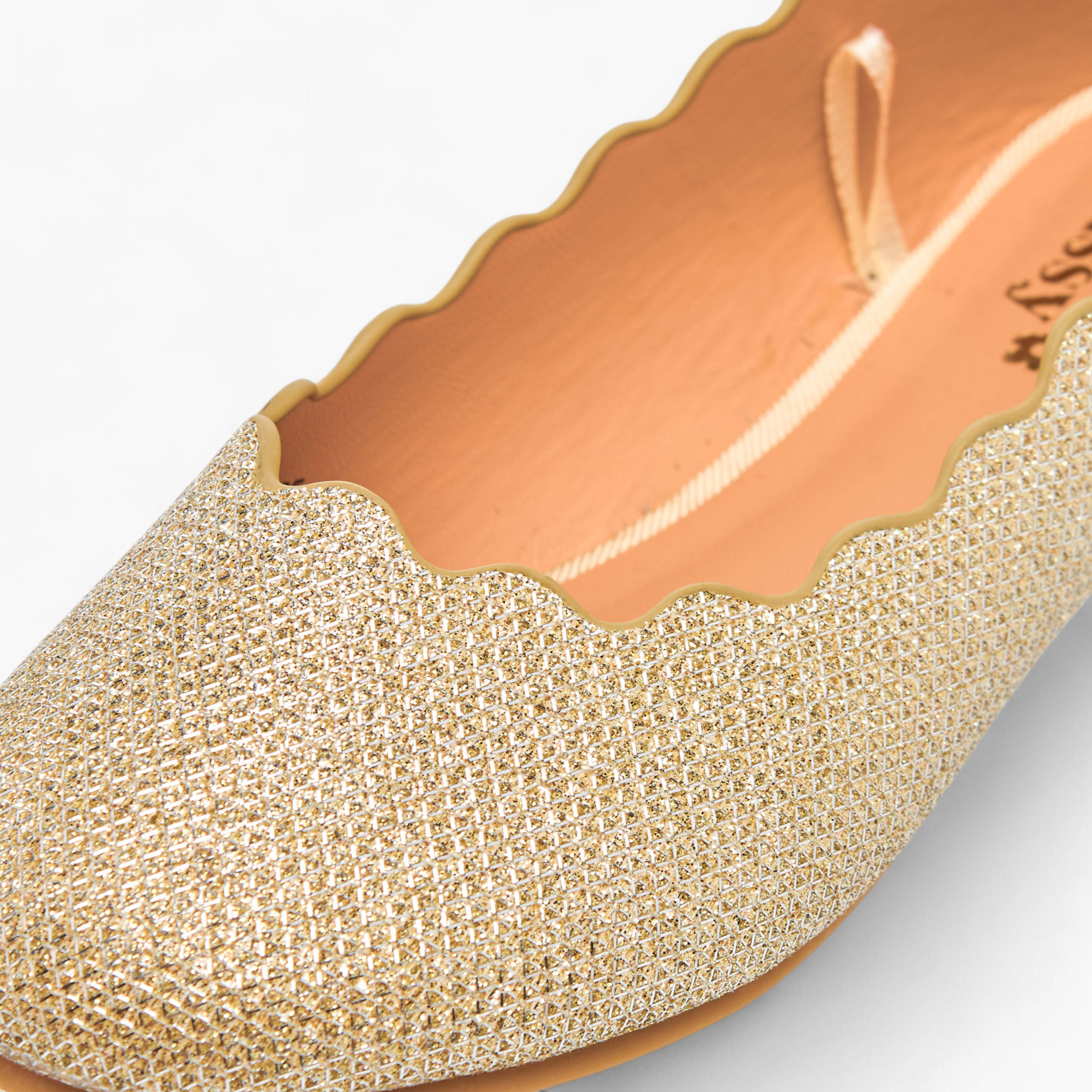 Little Missy Embellished Slip-On Ballerina Shoes with Scallop Detail-girls-shoes-ballerinas-image-5
